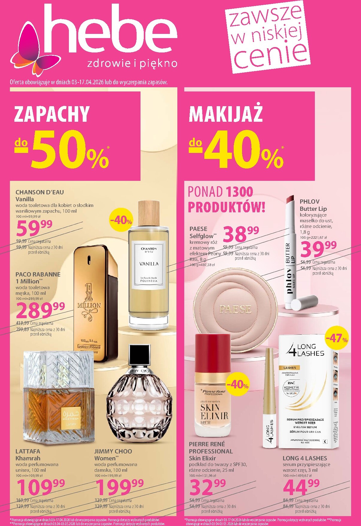 Gazetka Hebe - ważna od 03.04.2026 do 17.04.2026