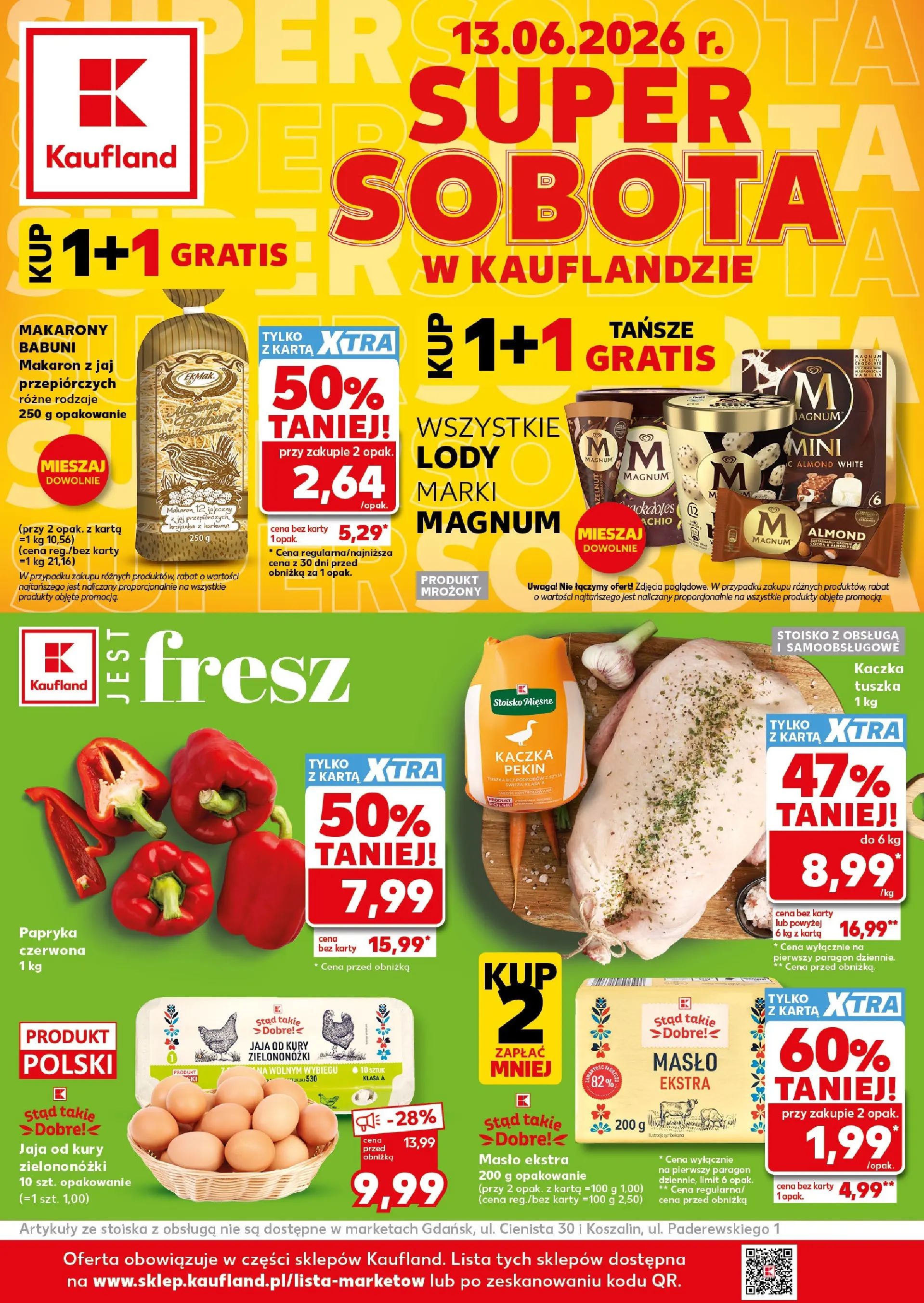 Nowa gazetka Kaufland - Super Sobota ważna od 13.06.2026 - 13.06.2026