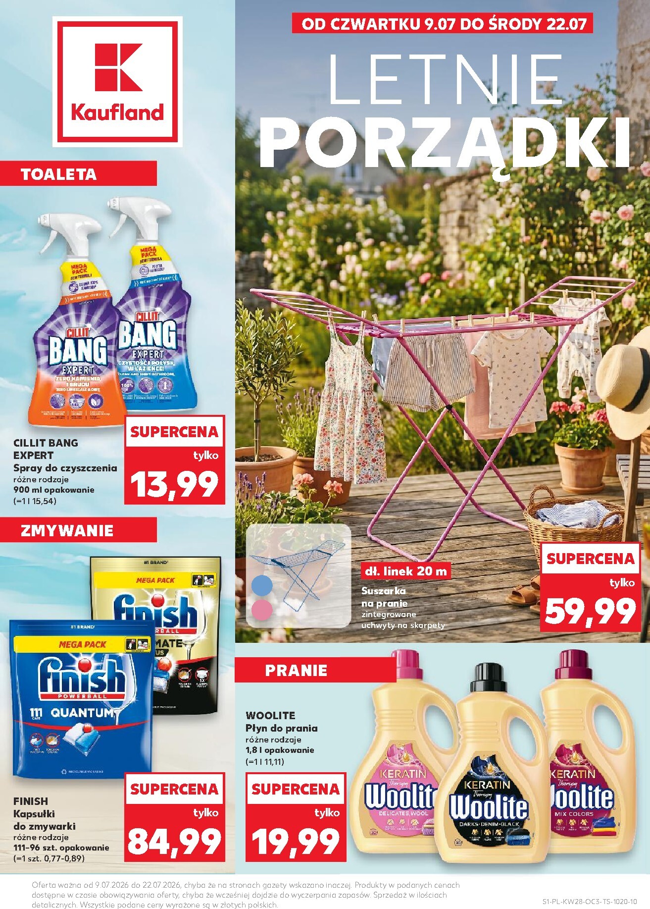Aktualna gazetka Kaufland - Letnie Porządki ważna od 09.07.2026 do 22.07.2026
