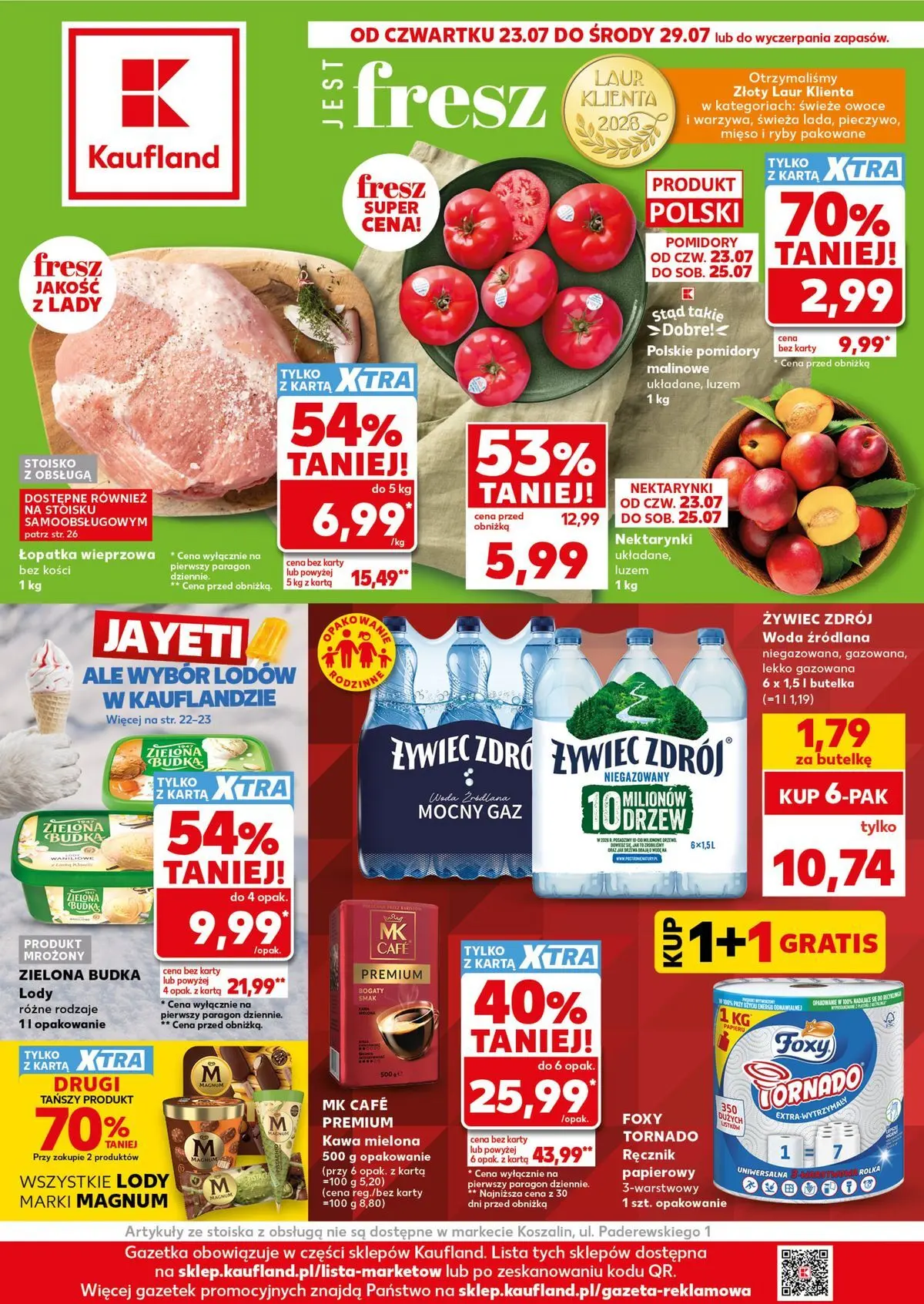 Nowa gazetka Kaufland - Kaufland Gazetka Tygodnia ważne do 29.07 ważna od 23.07.2026 do 29.07.2026