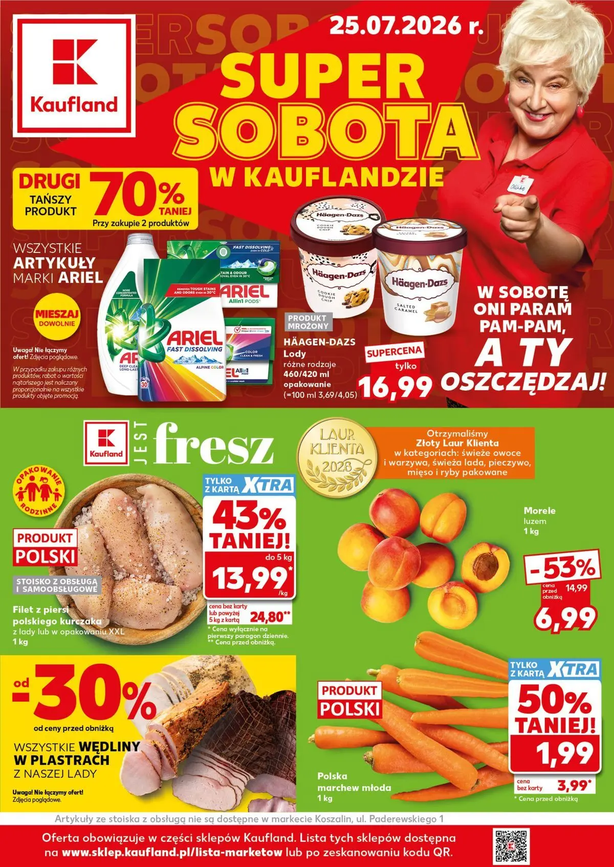 Nowa gazetka Kaufland - Super Sobota ważna od 25.07.2026 - 25.07.2026