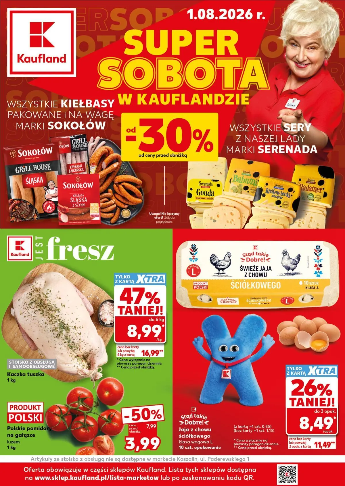 Nowa gazetka Kaufland - Super Sobota ważna od 01.08.2026 - 01.08.2026