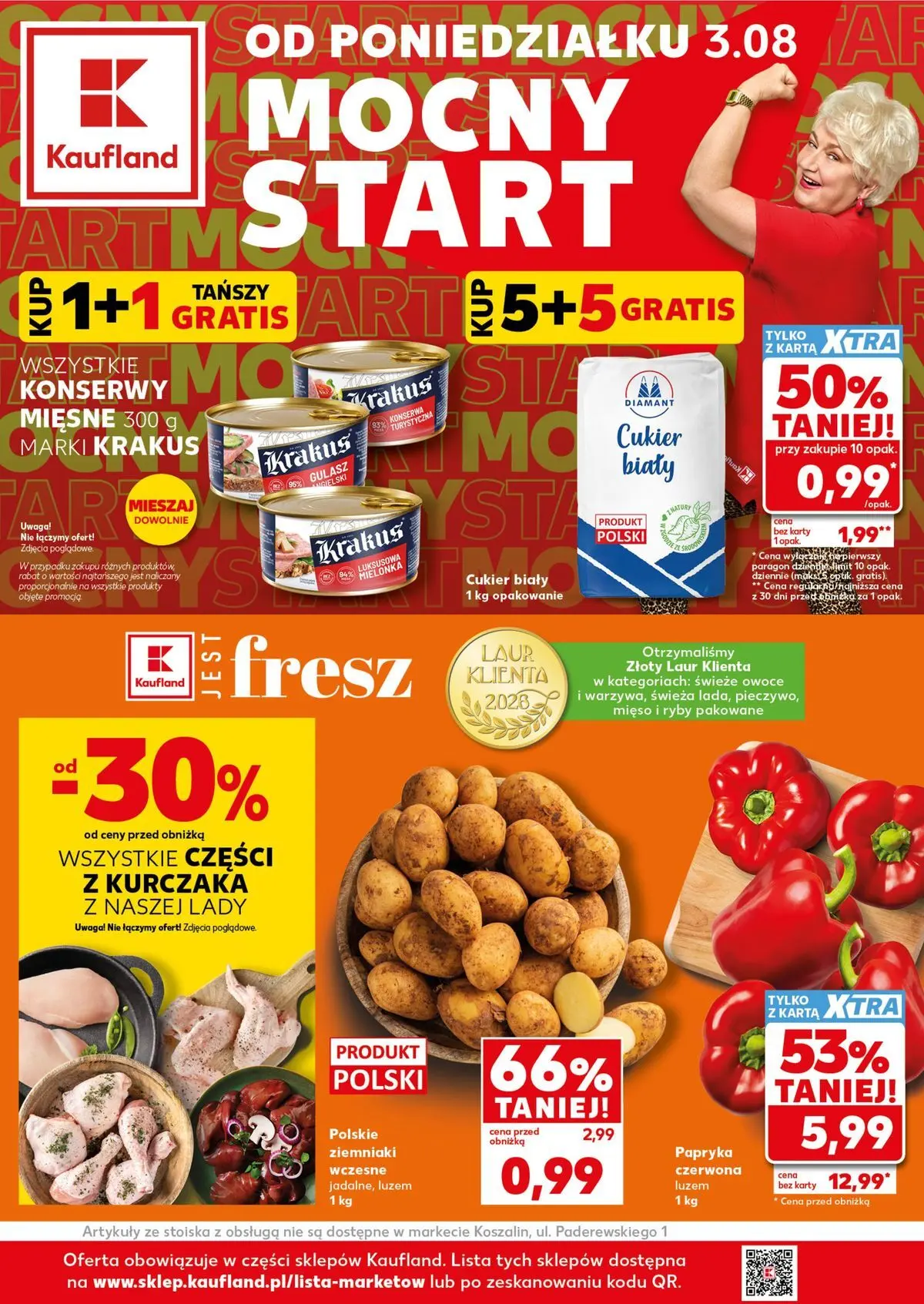 Nowa gazetka Kaufland - Mocny Start ważna od 03.08.2026 do 05.08.2026