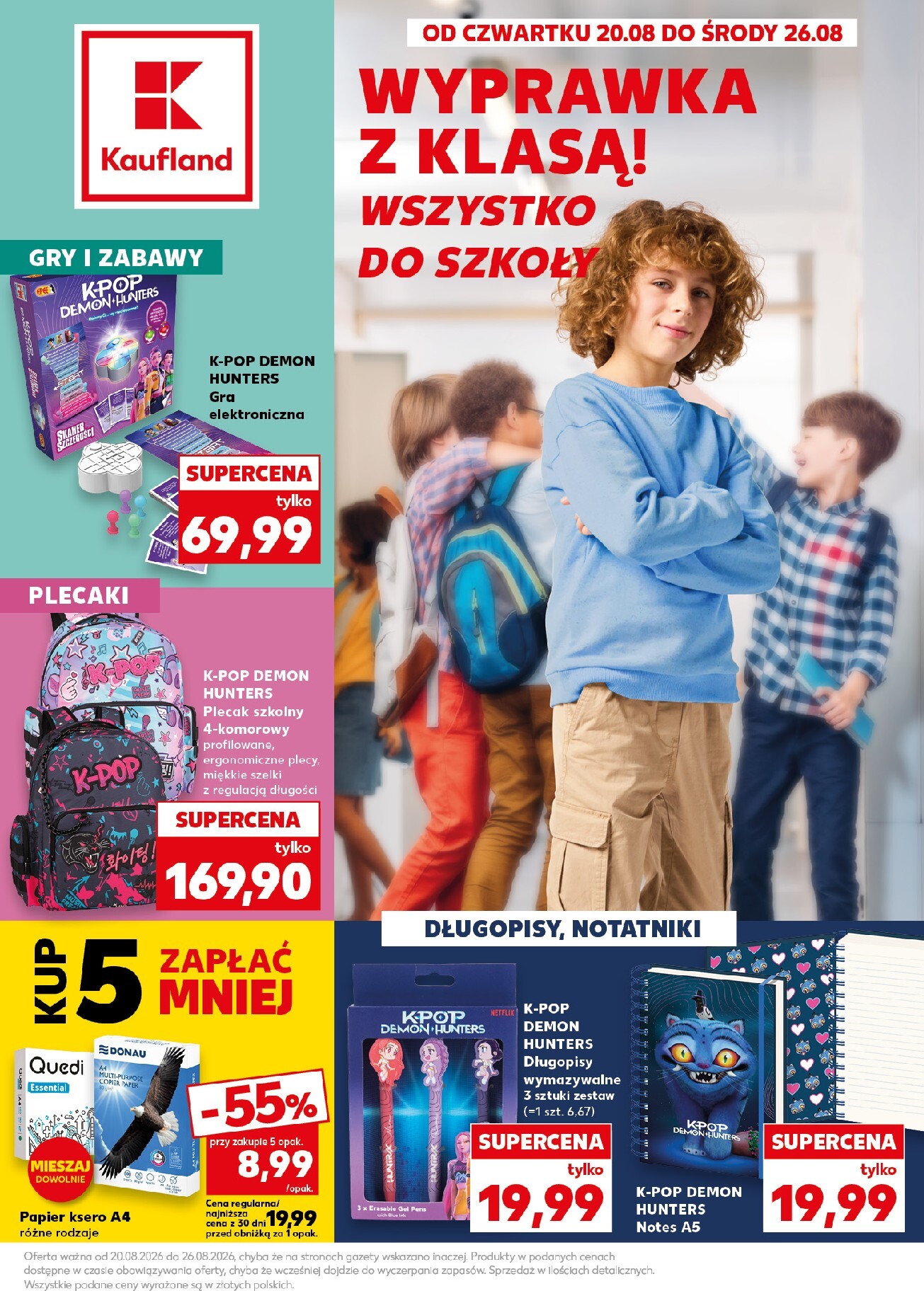 Nowa gazetka Kaufland - Szkoła ważna od 20.08.2026 do 26.08.2026