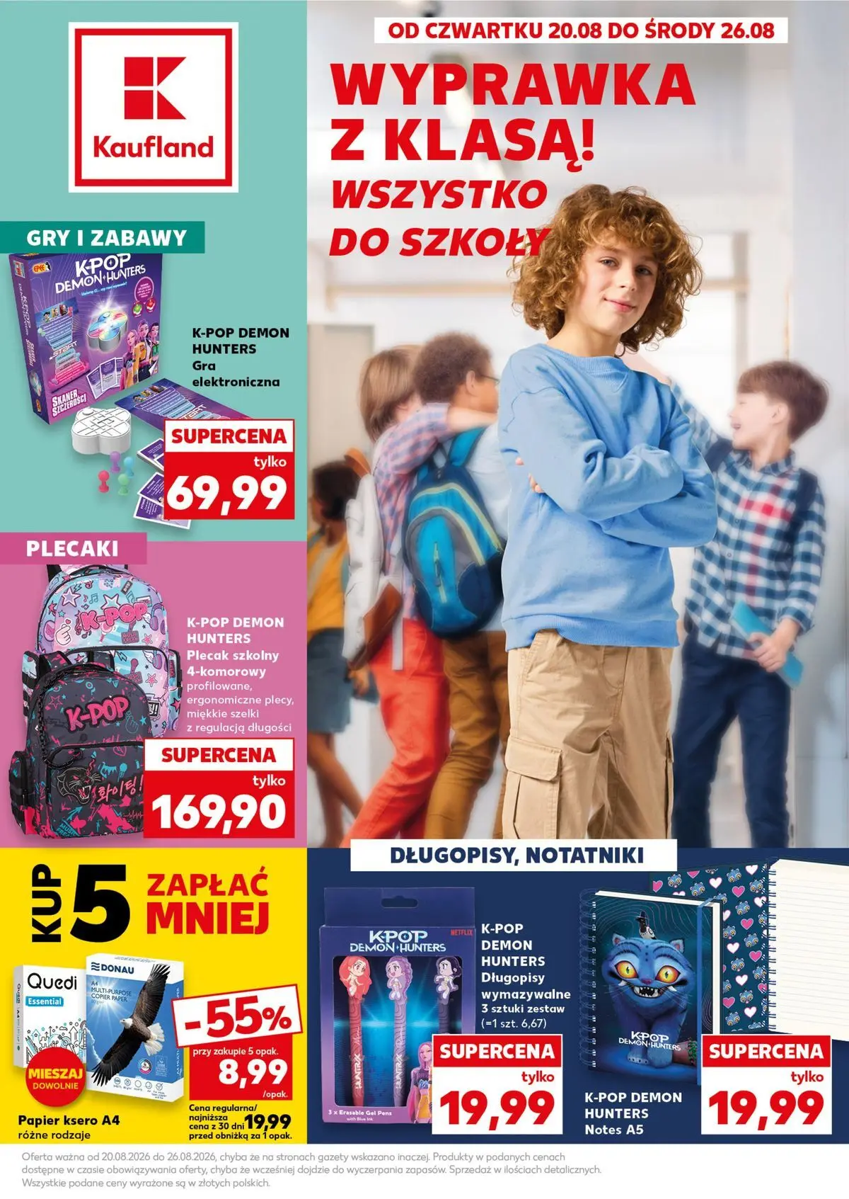 Nowa gazetka Kaufland - Wszystko do szkoły ważna od 20.08.2026 do 26.08.2026
