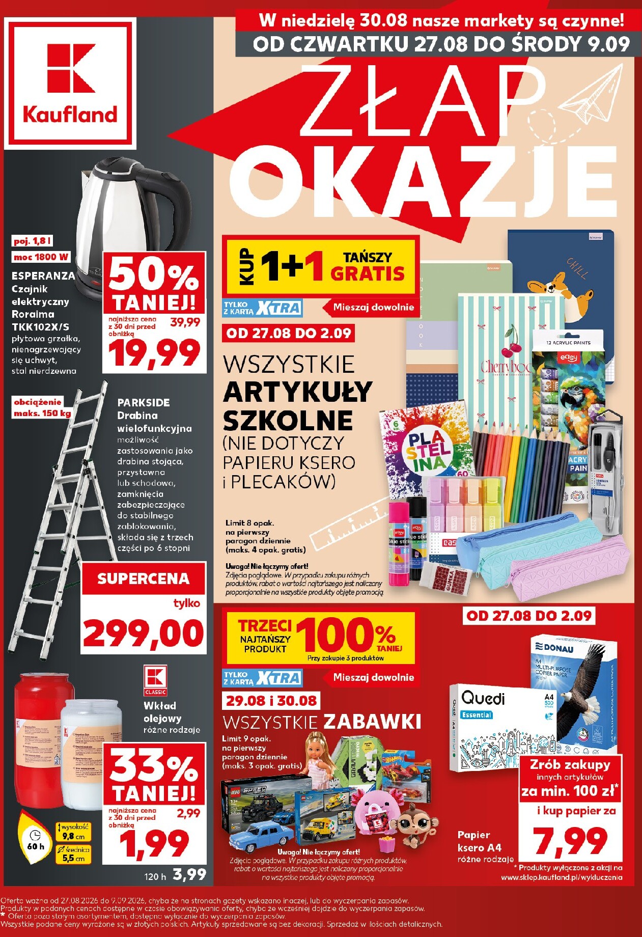 Nowa gazetka Kaufland - Okazje ważna od 27.08.2026 do 09.09.2026