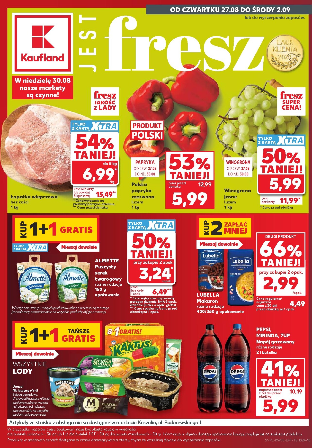 Nowa gazetka Kaufland ważna od 27.08.2026 do 02.09.2026
