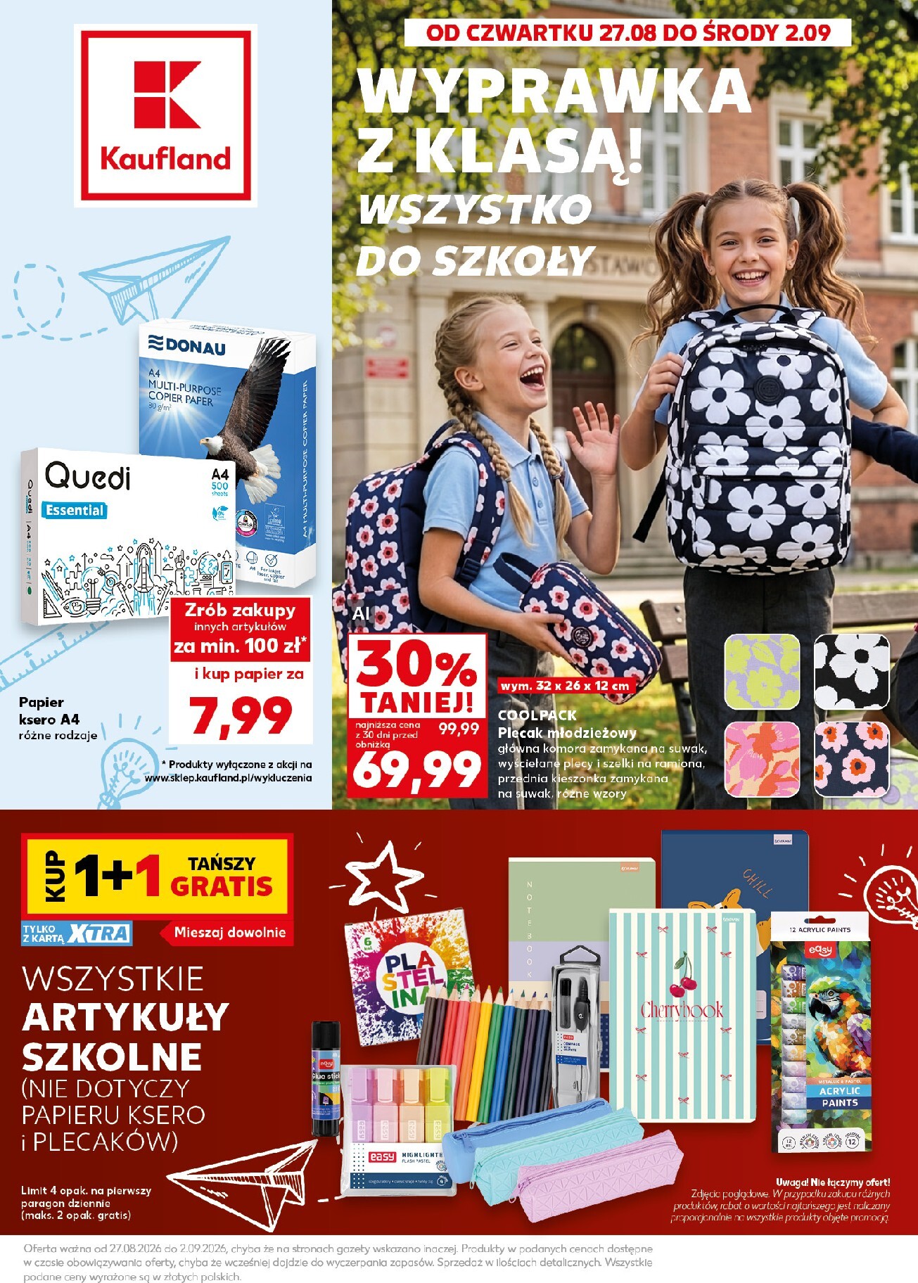 Nowa gazetka Kaufland - Szkoła ważna od 27.08.2026 do 02.09.2026