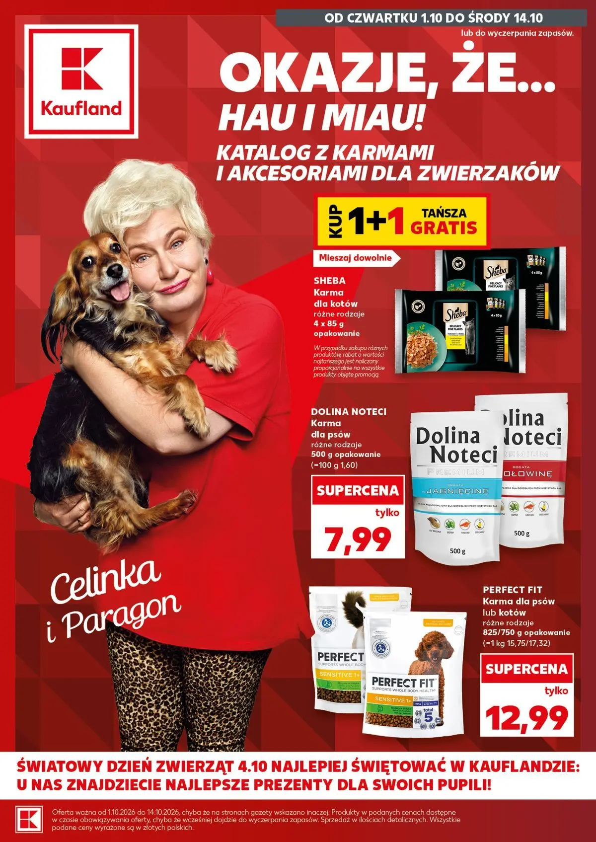 Nowa gazetka Kaufland - Zwierzaki ważna od 01.10.2026 do 14.10.2026