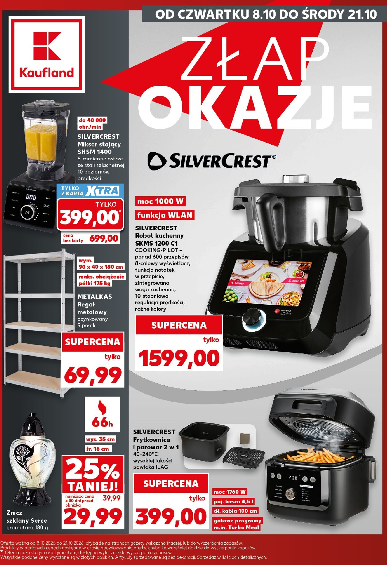 Nowa gazetka Kaufland - Okazje ważna od 08.10.2026 do 21.10.2026
