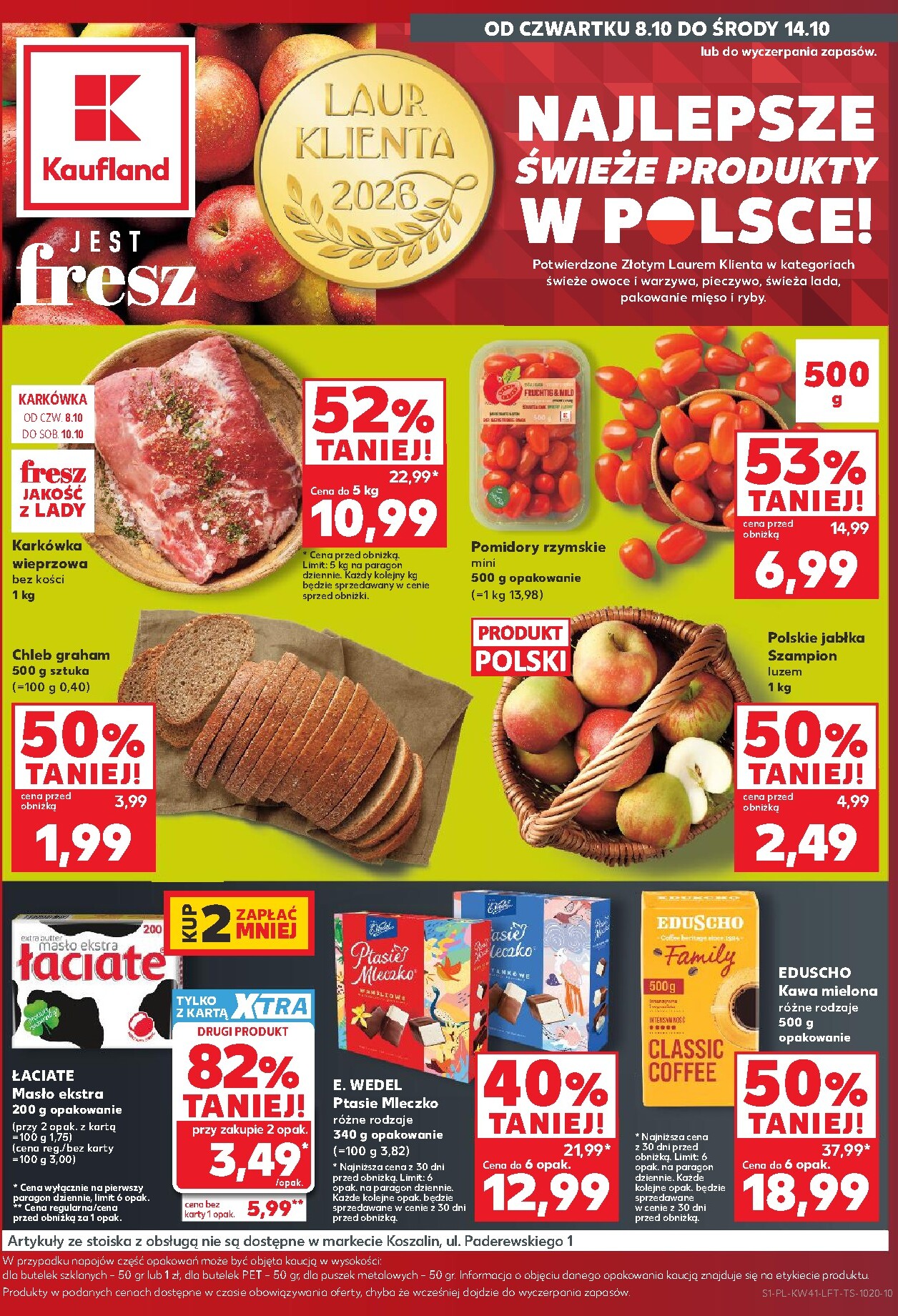Nowa gazetka Kaufland ważna od 08.10.2026 do 14.10.2026