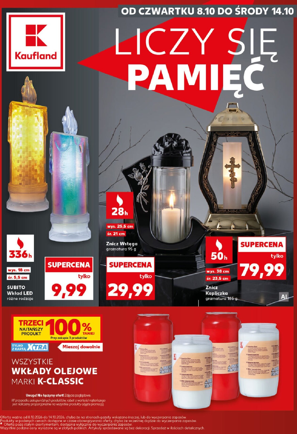 Nowa gazetka Kaufland - Katalog Znicze ważna od 08.10.2026 do 14.10.2026