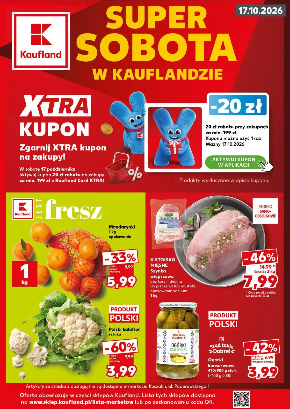 Aktualna gazetka Kaufland - Super Sobota ważna od 15.10.2026 do 17.10.2026