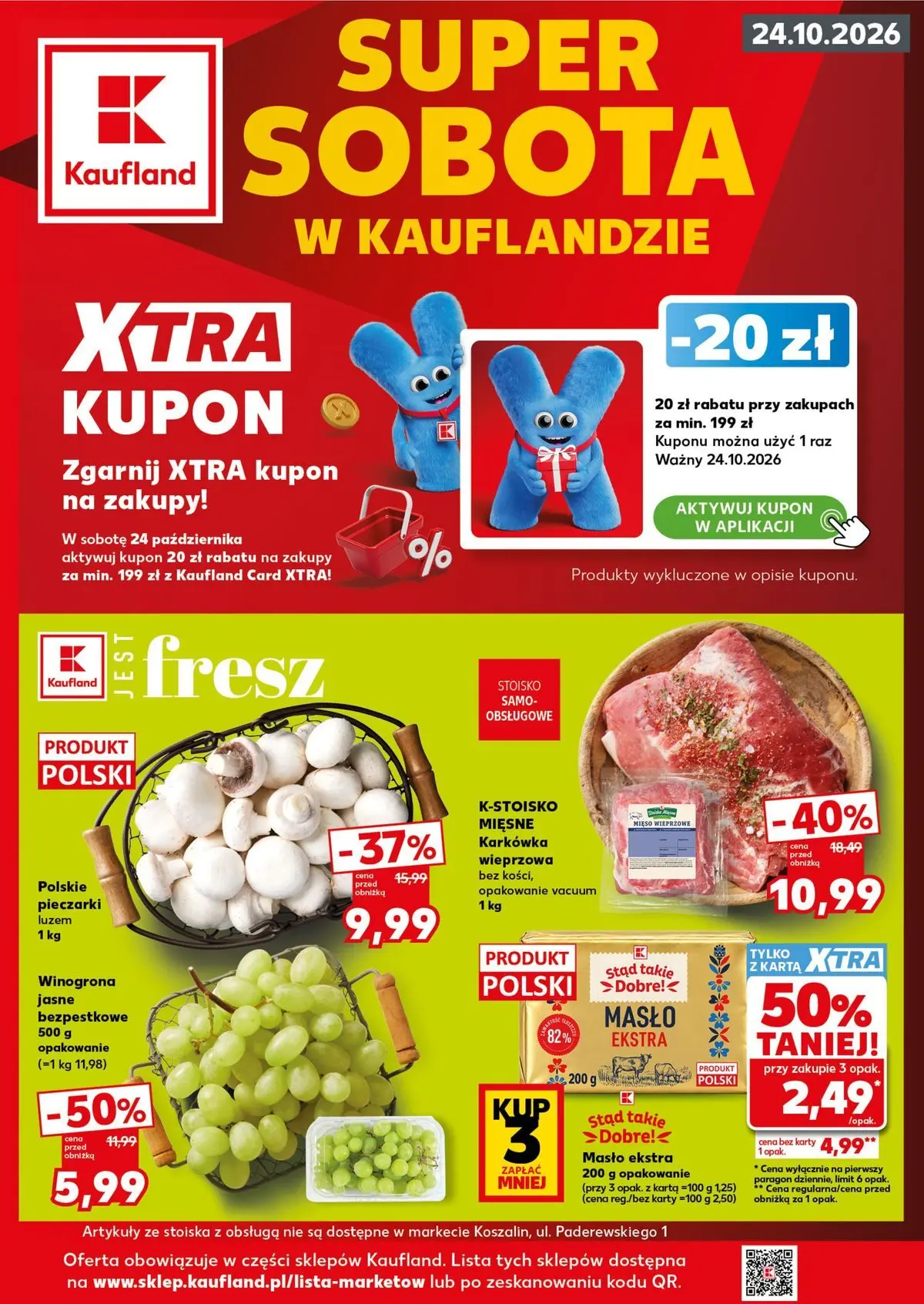 Aktualna gazetka Kaufland - Super Sobota ważna od 22.10.2026 do 24.10.2026