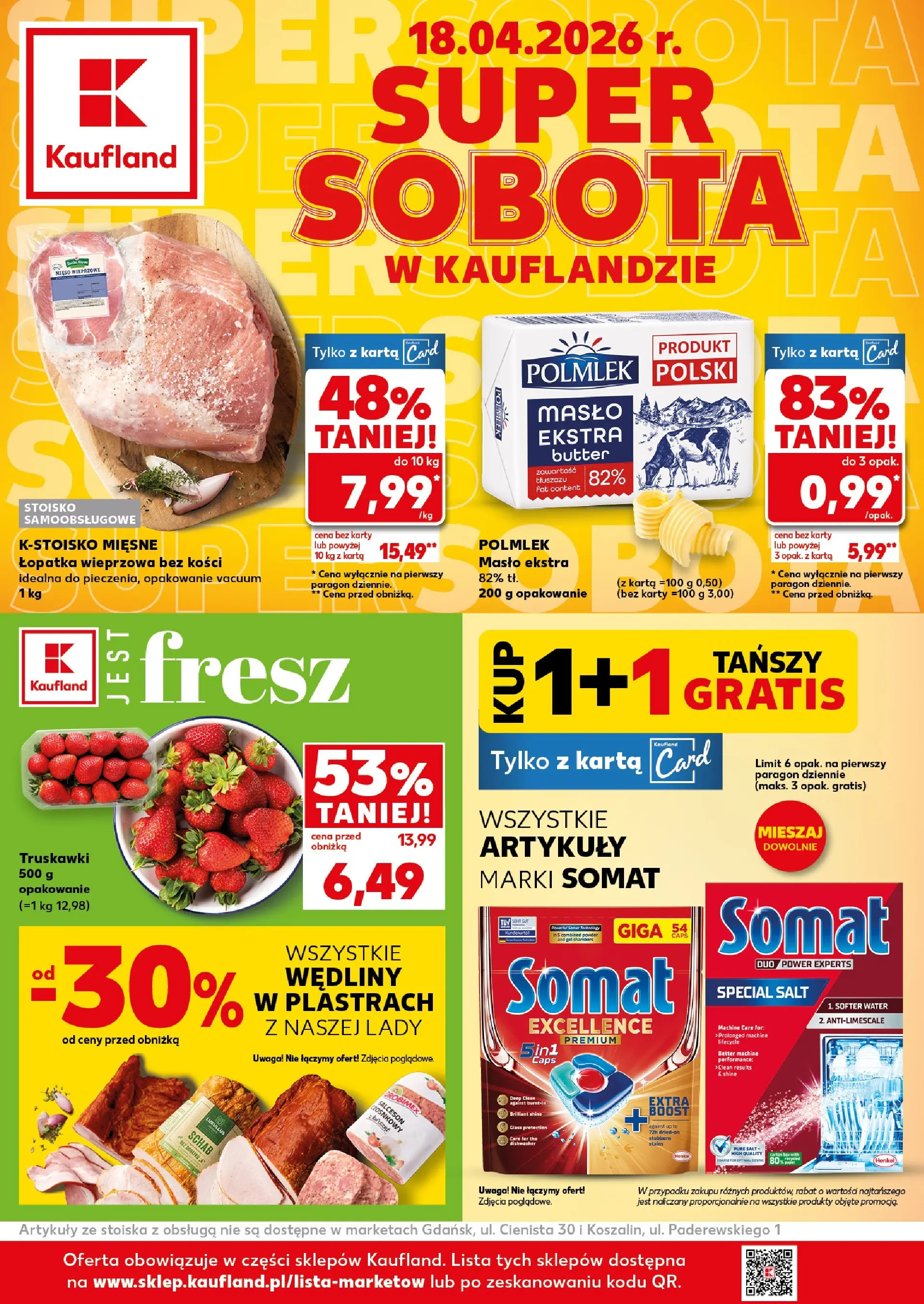 Nowa gazetka Kaufland - Super Sobota ważna od 18.04.2026 - 18.04.2026