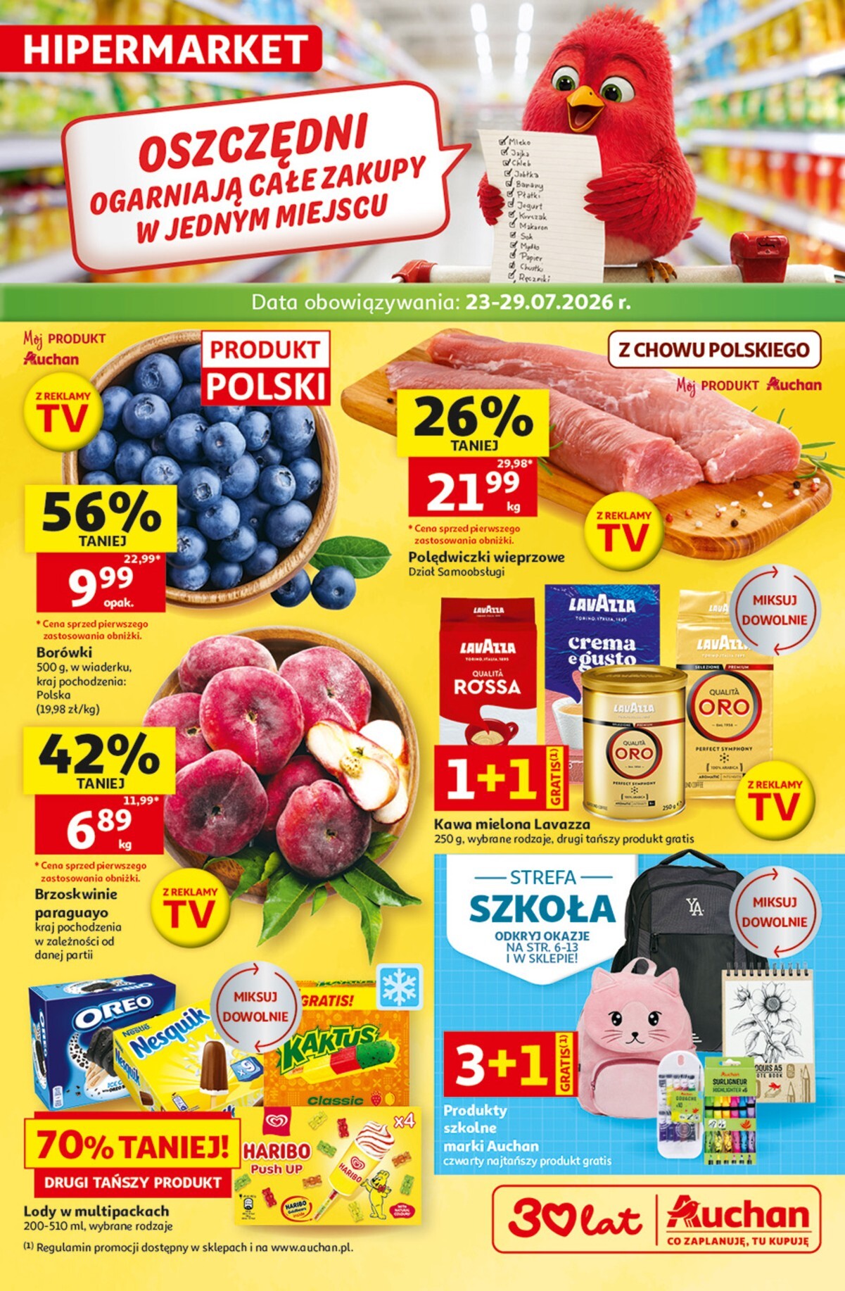 Nowa gazetka Hipermarket Auchan ważna od 23.07.2026 do 29.07.2026