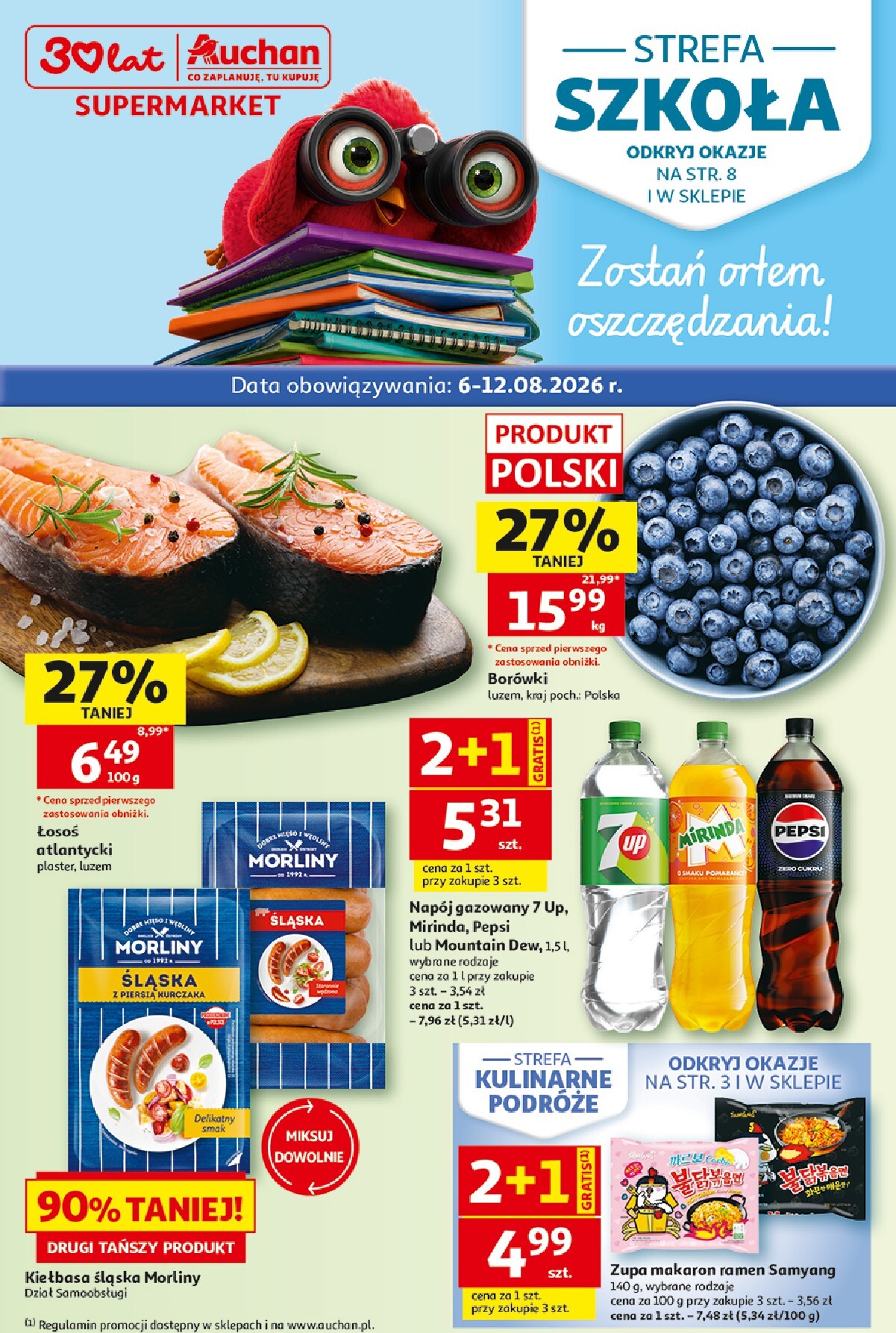 Nowa gazetka Auchan Supermarket ważna od 06.08.2026 do 12.08.2026