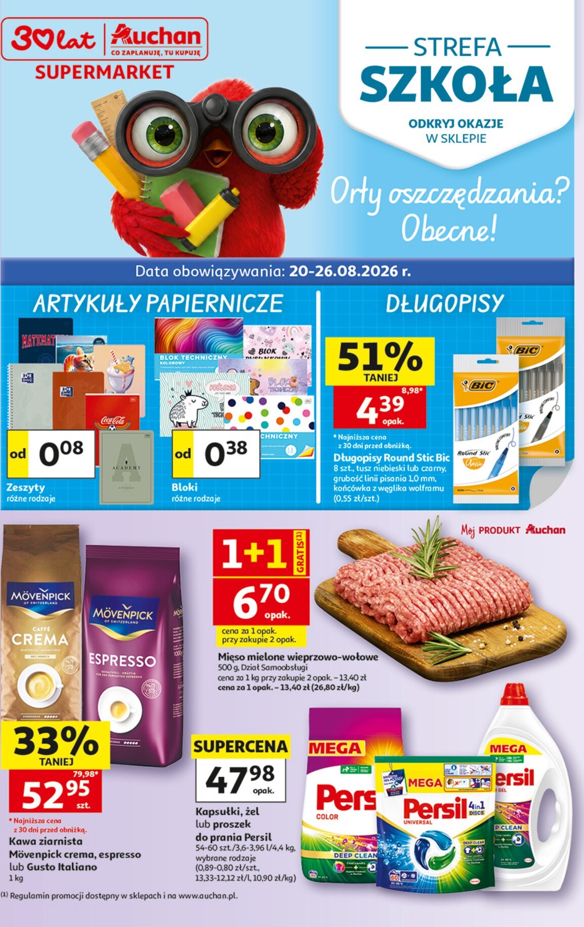Nowa gazetka Supermarket Auchan ważna od 20.08.2026 do 26.08.2026