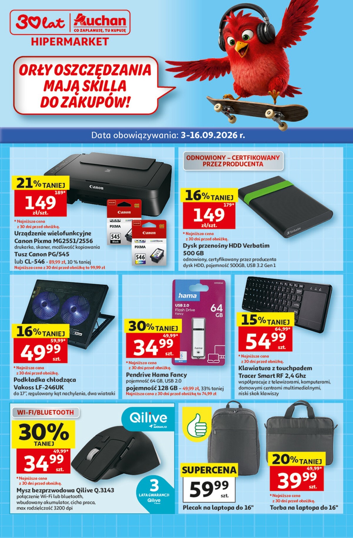 Nowa gazetka Auchan ważna od 03.09.2026 do 16.09.2026