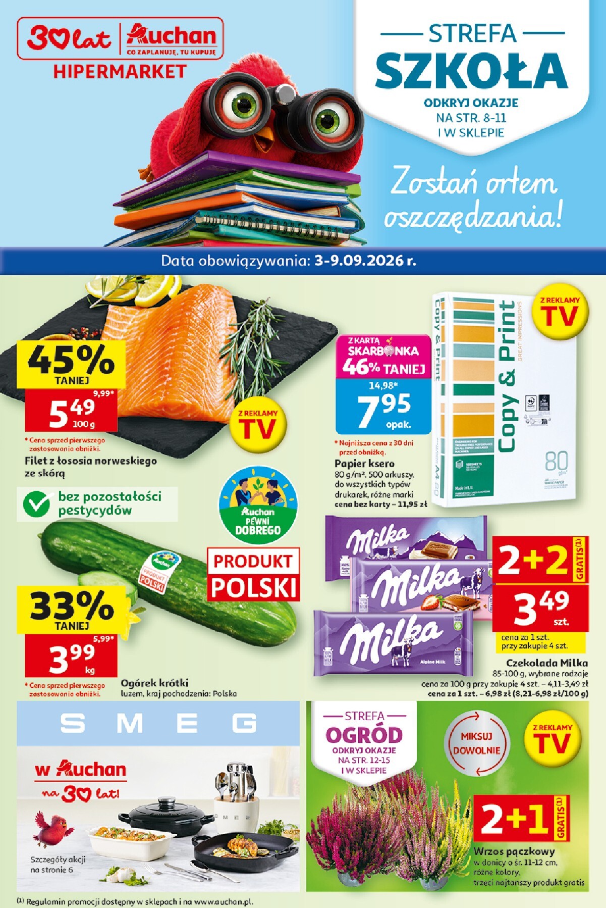 Nowa gazetka Hipermarket Auchan ważna od 03.09.2026 do 09.09.2026