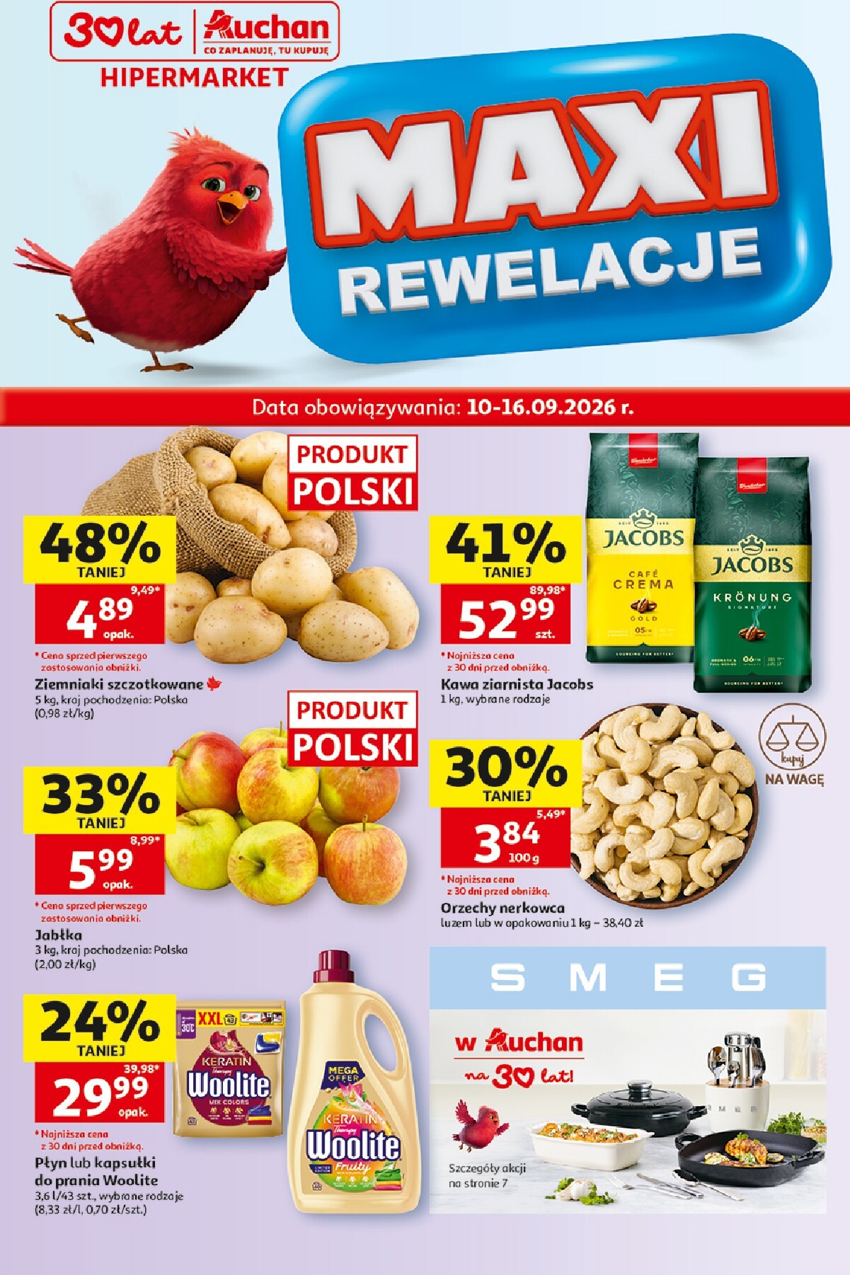 Nowa gazetka Hipermarket Auchan ważna od 10.09.2026 do 16.09.2026