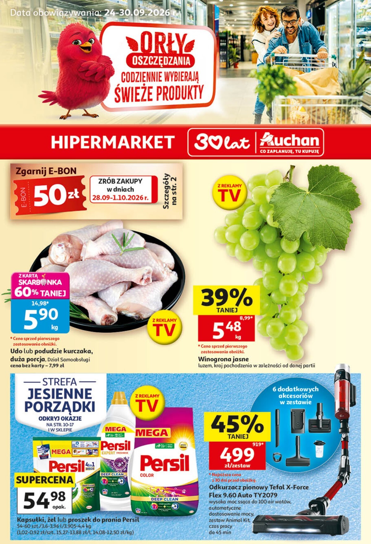 Nowa gazetka Hipermarket Auchan ważna od 24.09.2026 do 30.09.2026
