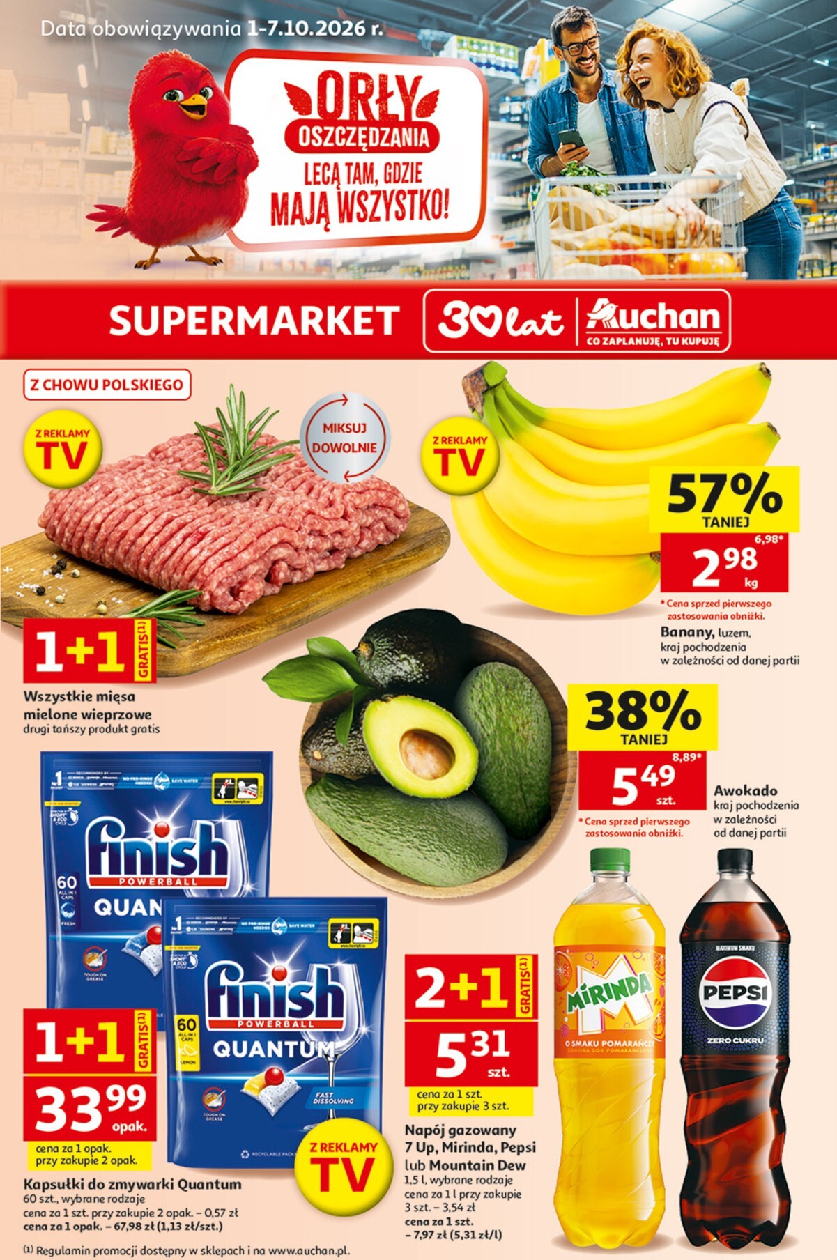 Nowa gazetka Auchan - Gazetka 30 Lat Supermarket Auchan ważna od 01.10.2026 do 07.10.2026