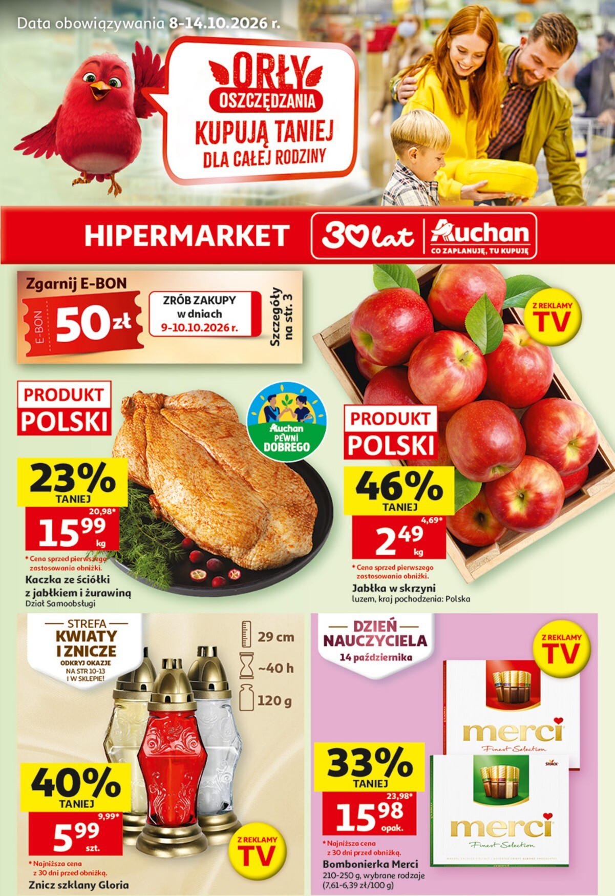 Nowa gazetka Hipermarket Auchan ważna od 08.10.2026 do 14.10.2026