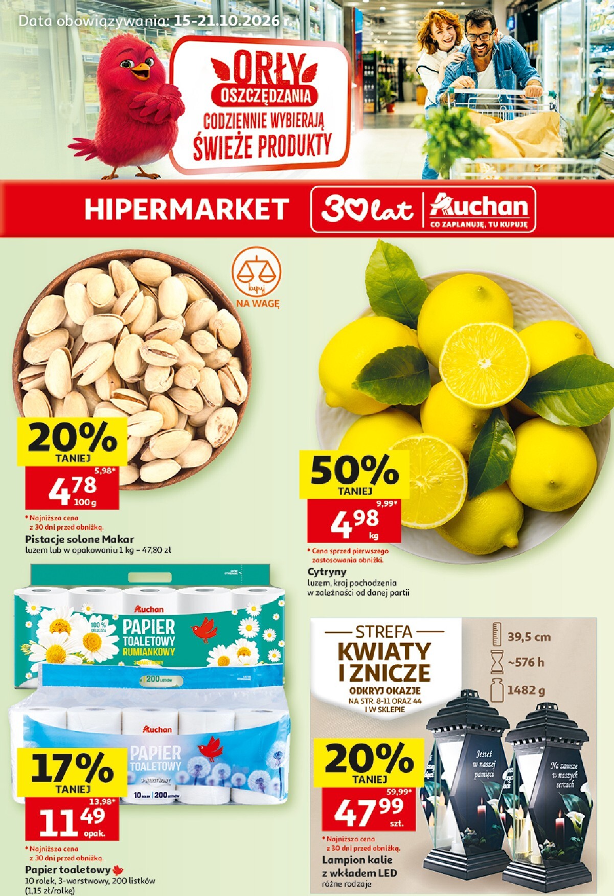Nowa gazetka Hipermarket Auchan ważna od 15.10.2026 do 21.10.2026