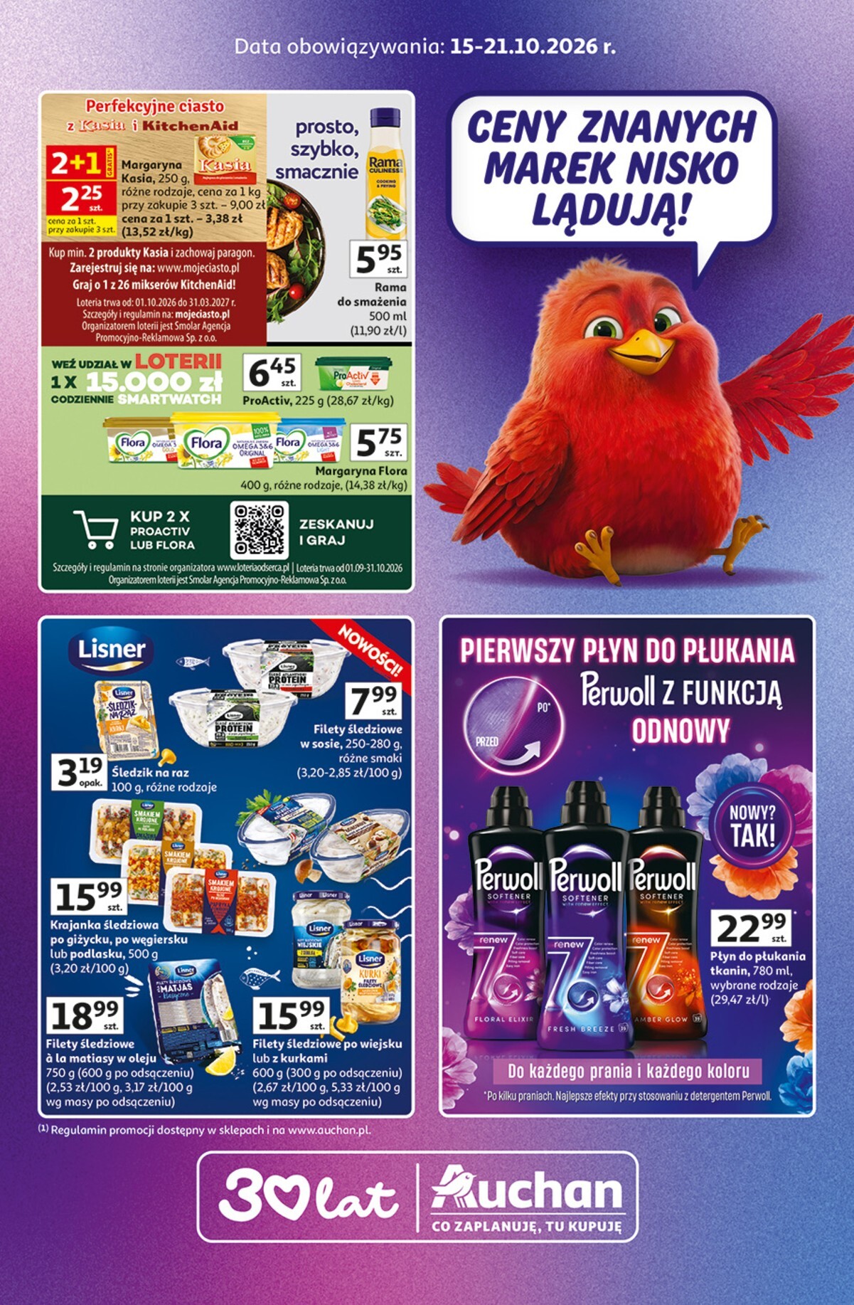 Nowa gazetka Hipermarket Auchan - Znane marki ważna od 15.10.2026 do 21.10.2026