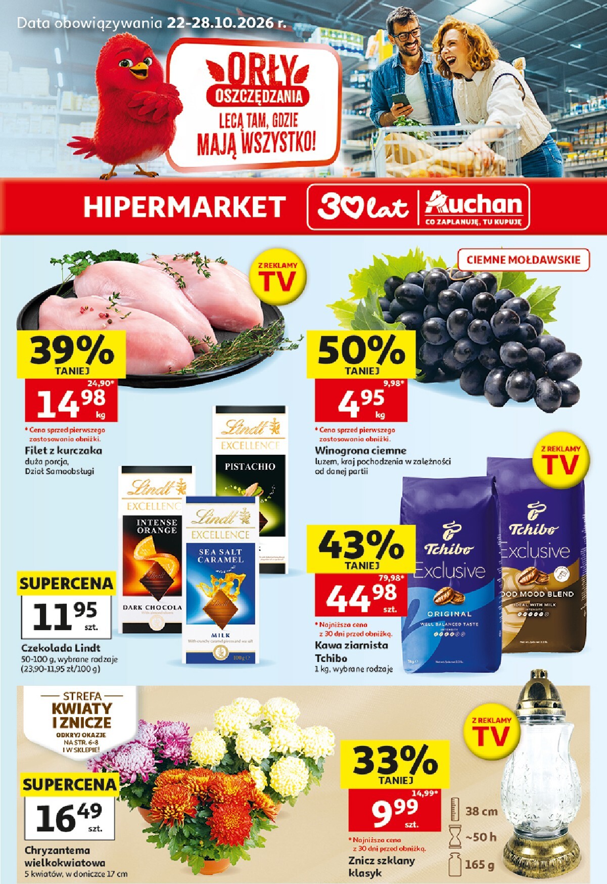 Nowa gazetka Hipermarket Auchan ważna od 22.10.2026 do 28.10.2026