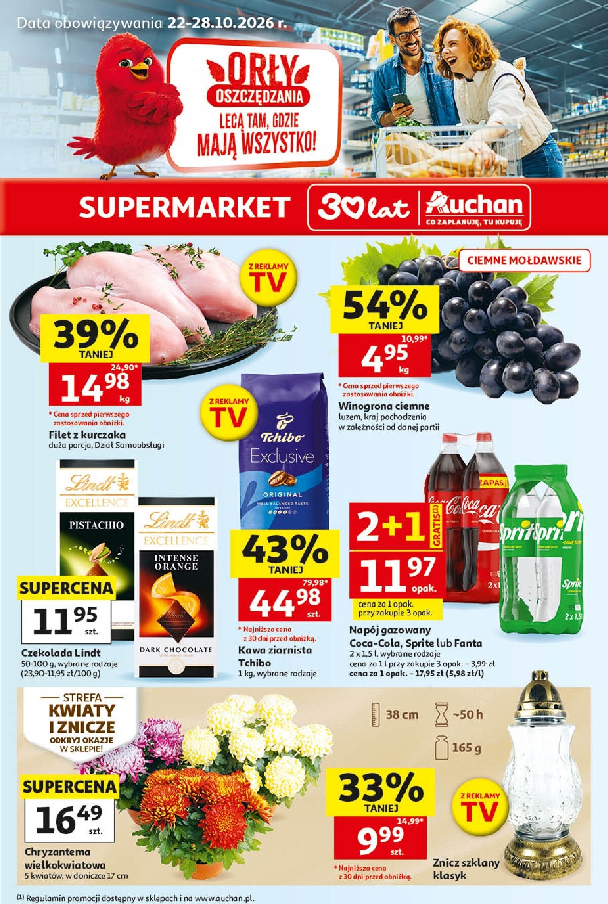 Nowa gazetka Supermarket Auchan ważna od 22.10.2026 do 28.10.2026