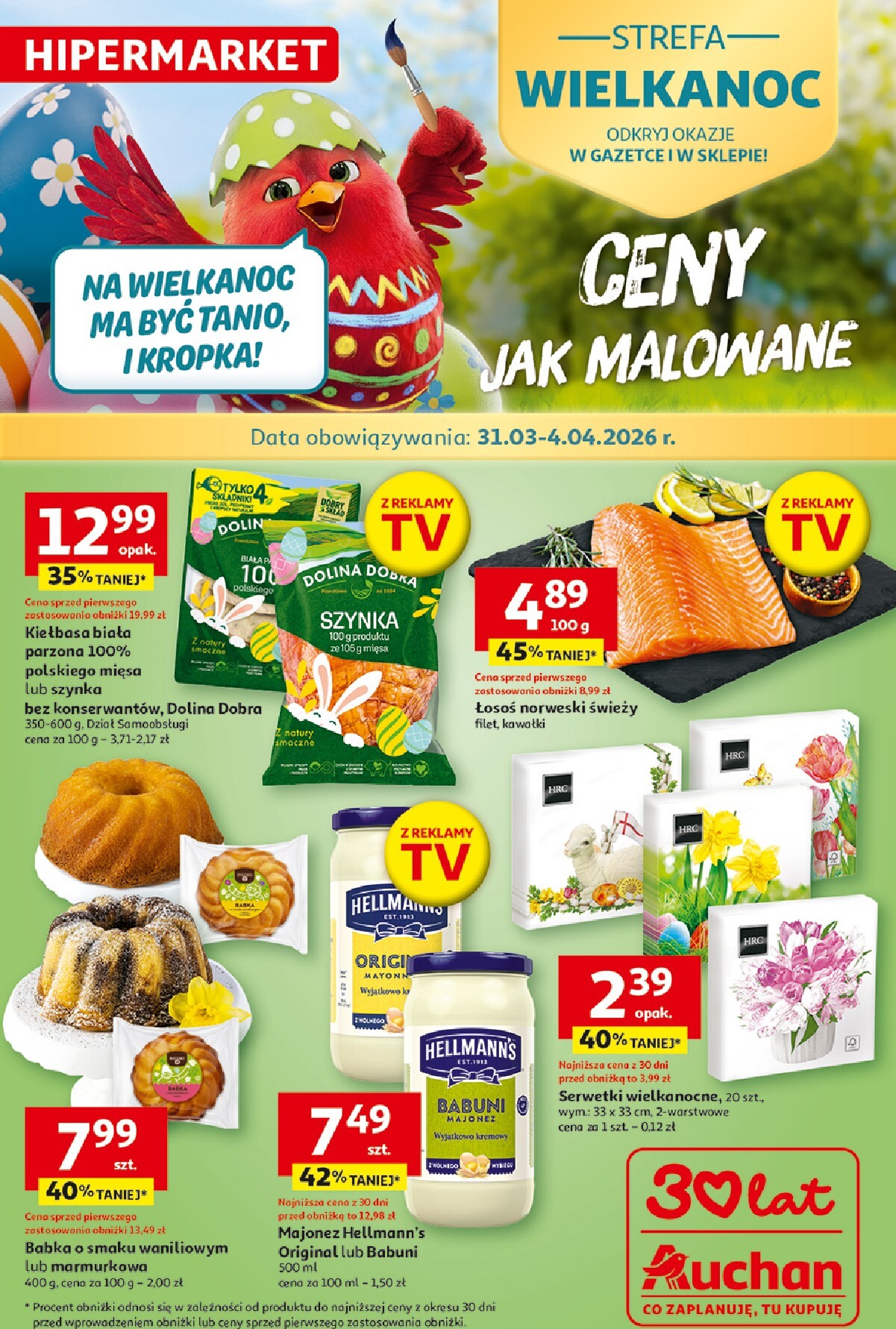 Gazetka Hipermarket Auchan - ważna od 31.03.2026 do 04.04.2026