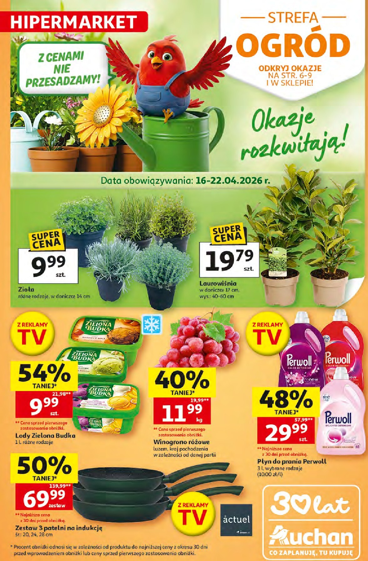 Nowa gazetka Hipermarket Auchan ważna od 16.04.2026 do 22.04.2026