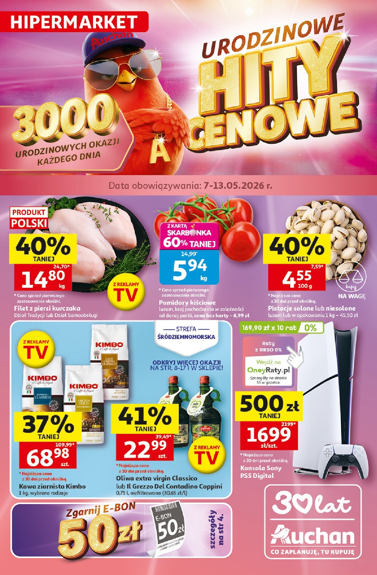 Nowa gazetka Hipermarket Auchan ważna od 07.05.2026 do 13.05.2026