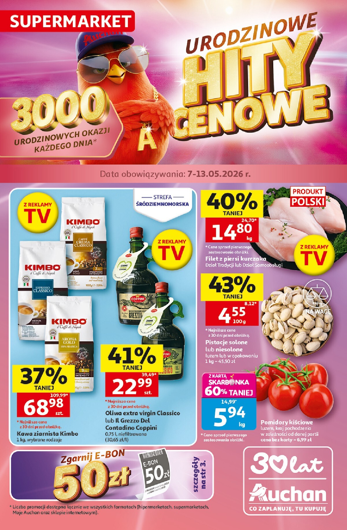 Nowa gazetka Supermarket Auchan ważna od 07.05.2026 do 13.05.2026