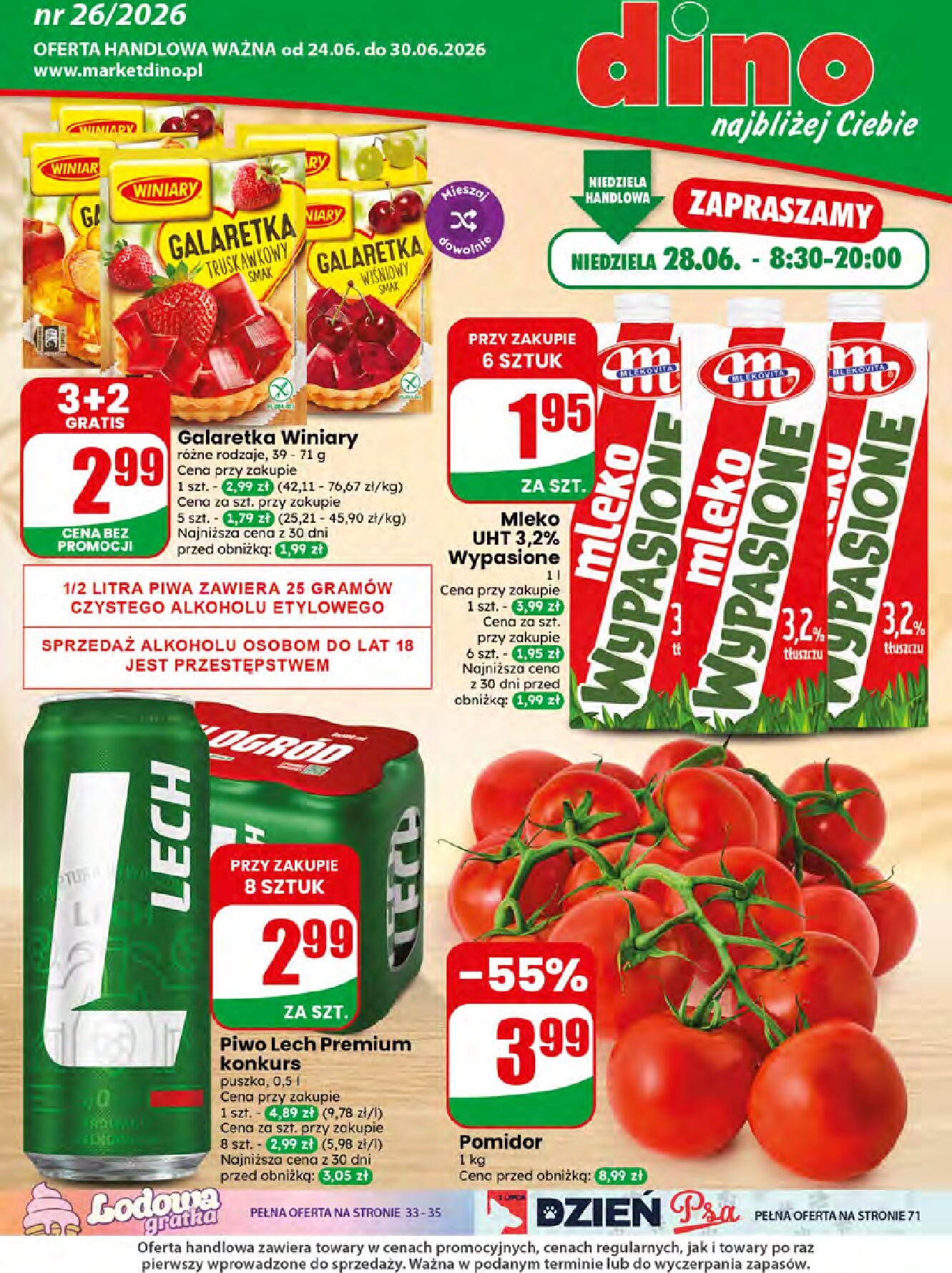 Nowa gazetka Dino - Gazetka 26 / 2026 ważna od 24.06.2026 do 30.06.2026