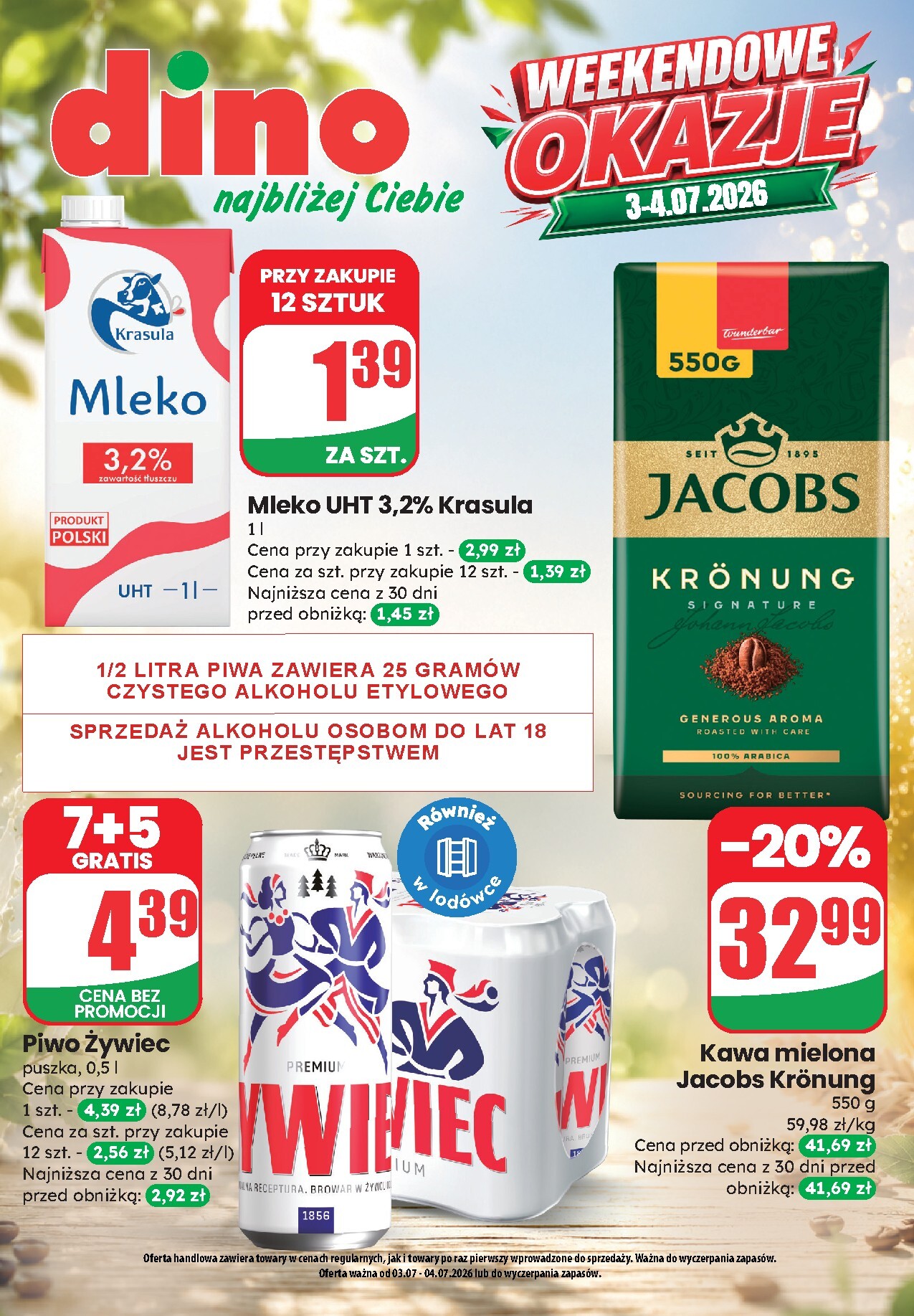Aktualna gazetka Dino - Weekendowe okazje ważna od 03.07.2026 do 04.07.2026