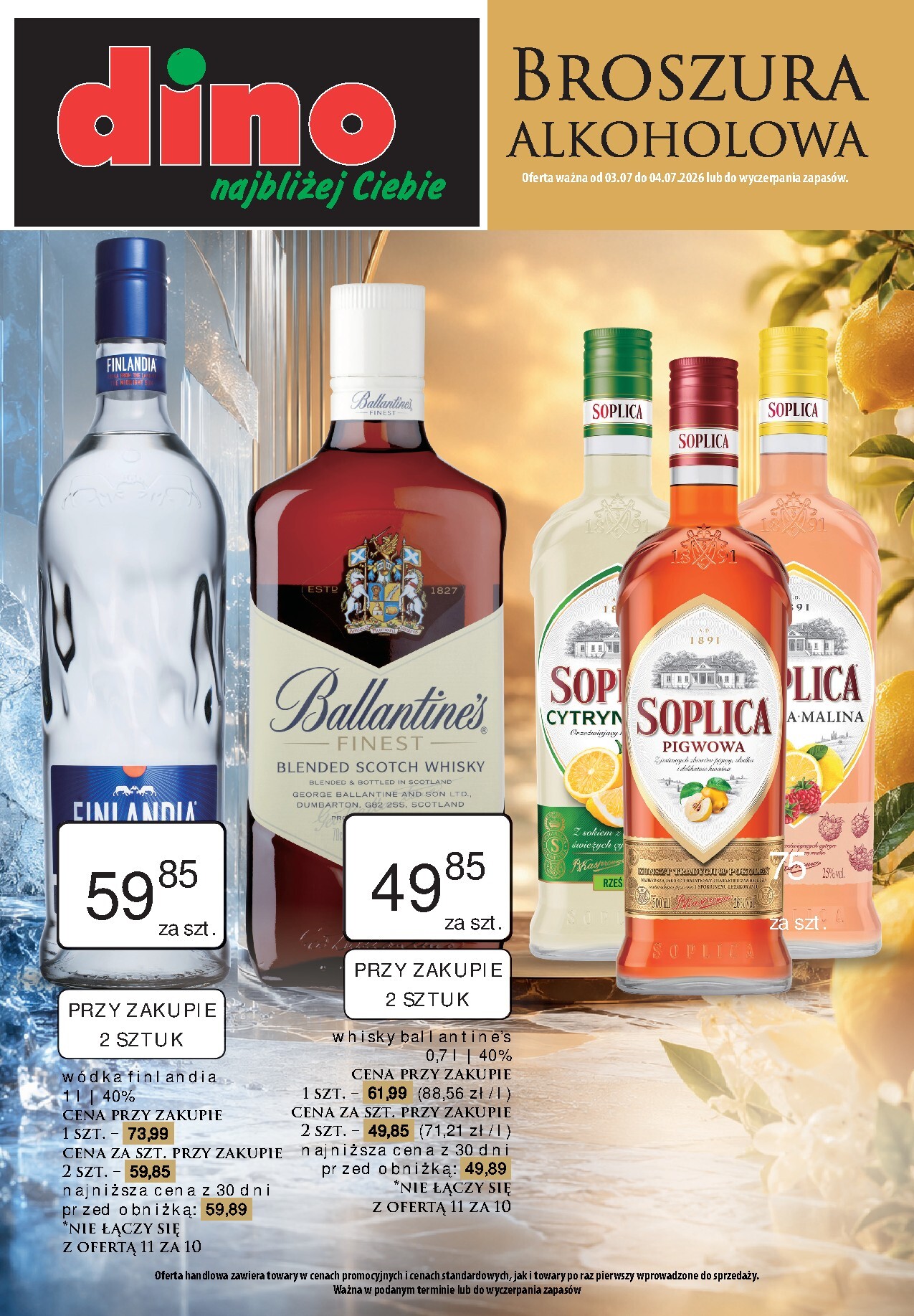 Aktualna gazetka Dino - Broszura alkoholowa ważna od 03.07.2026 do 04.07.2026