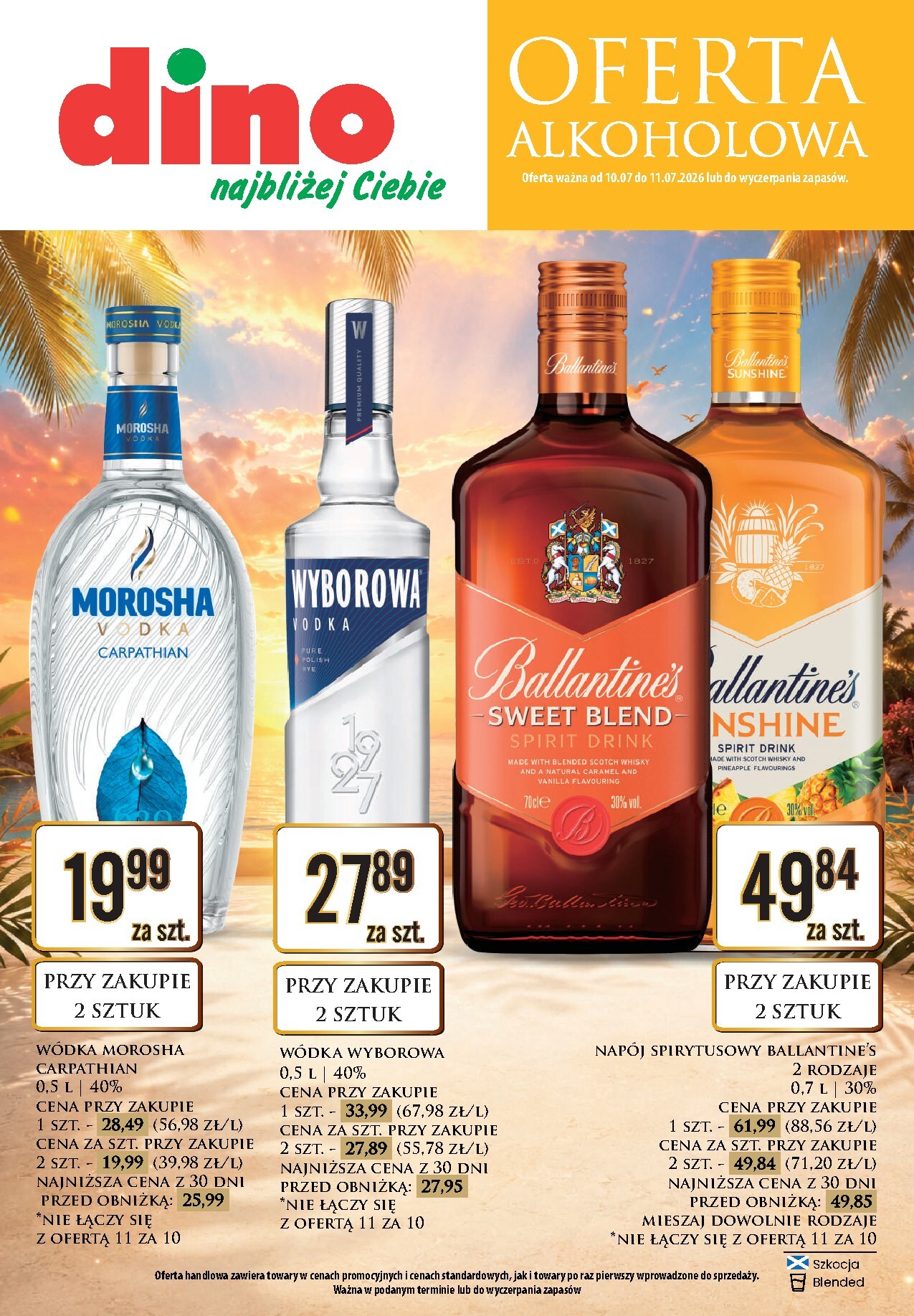 Aktualna gazetka Dino - Oferta alkoholowa ważna od 10.07.2026 do 11.07.2026