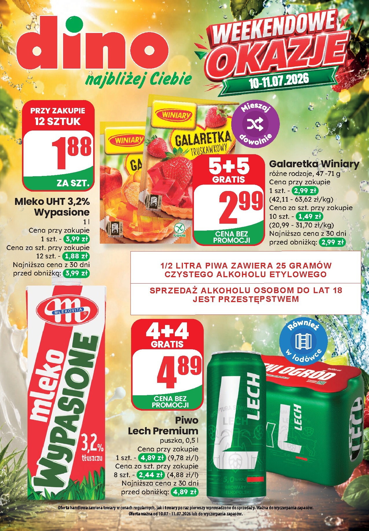 Aktualna gazetka Dino - Weekendowe okazje ważna od 10.07.2026 do 11.07.2026