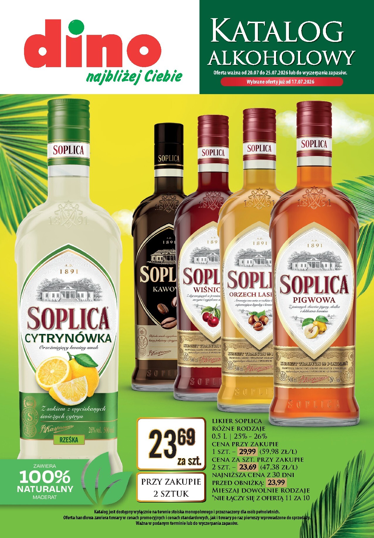 Nowa gazetka Dino - Katalog alkoholowy ważna od 20.07.2026 do 25.07.2026