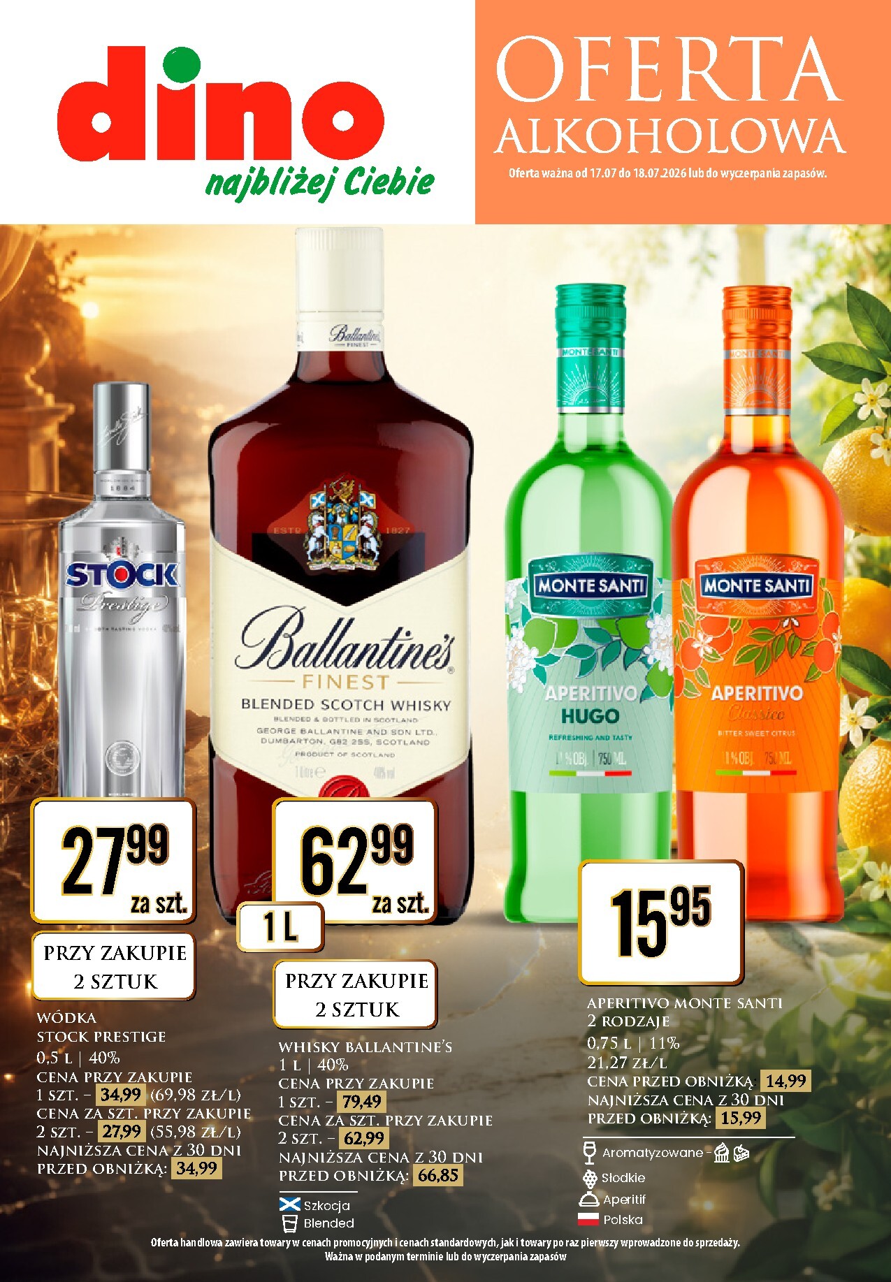 Aktualna gazetka Dino - Oferta alkoholowa ważna od 17.07.2026 do 18.07.2026
