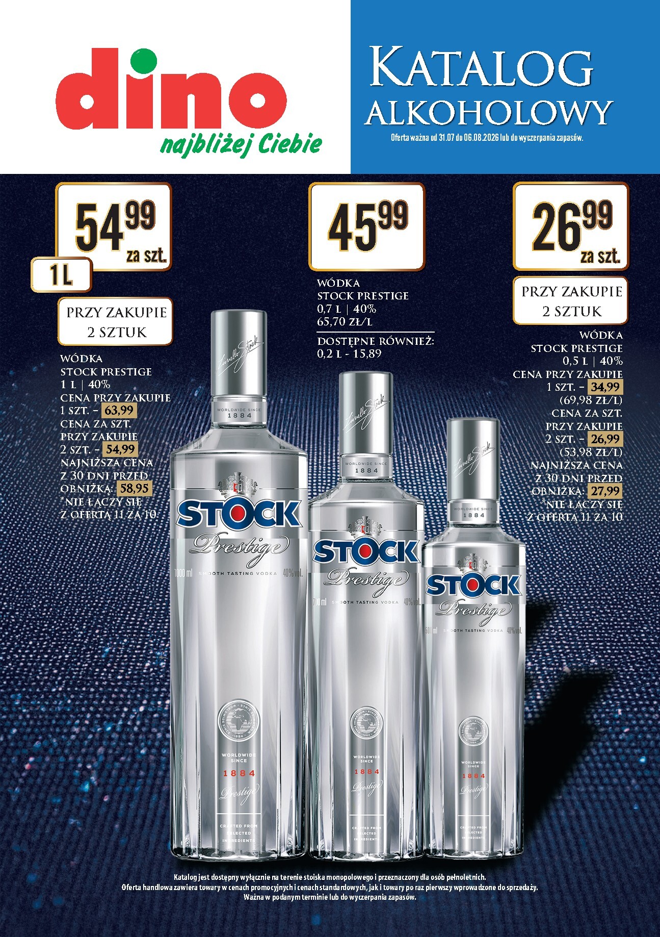 Aktualna gazetka Dino - Katalog alkoholowy ważna od 31.07.2026 do 06.08.2026