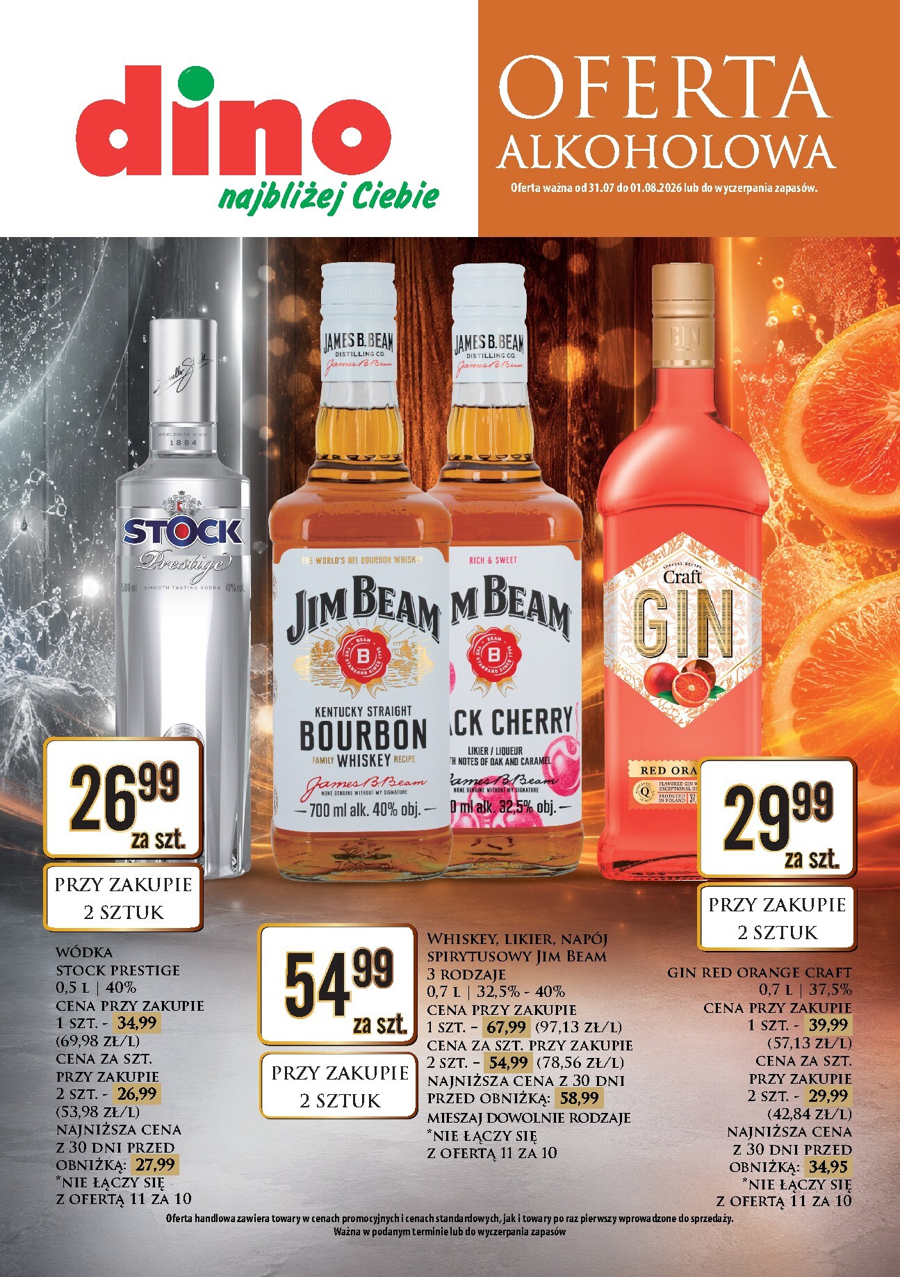 Aktualna gazetka Dino - Oferta alkoholowa ważna od 31.07.2026 do 01.08.2026