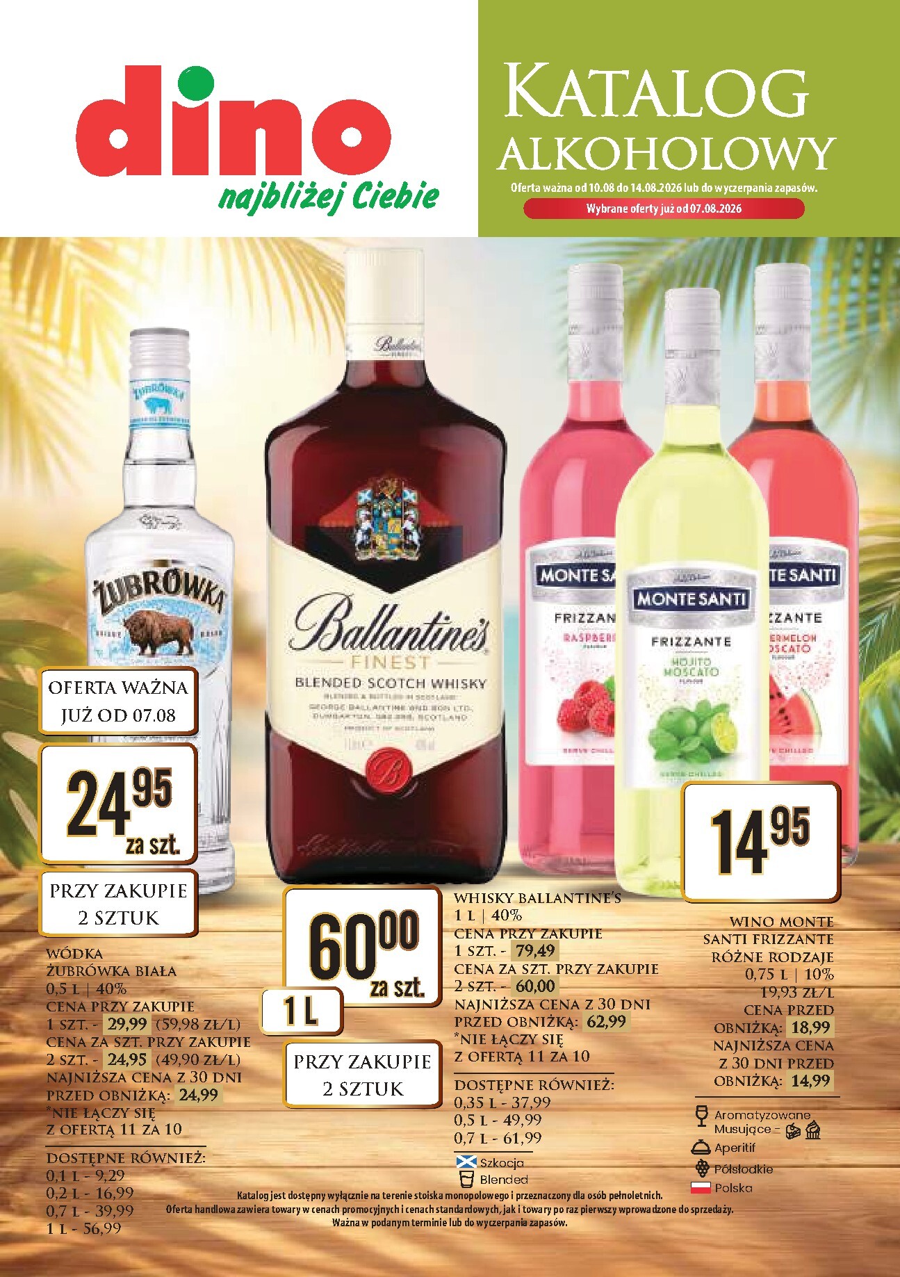 Nowa gazetka Dino Polsko - Alkoholowa ważna od 10.08.2026 do 14.08.2026