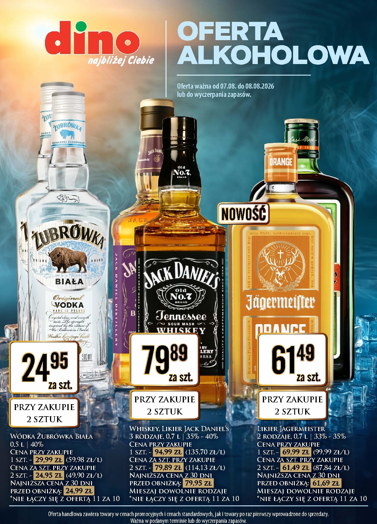Aktualna gazetka Dino - Oferta alkoholowa ważna od 07.08.2026 do 08.08.2026