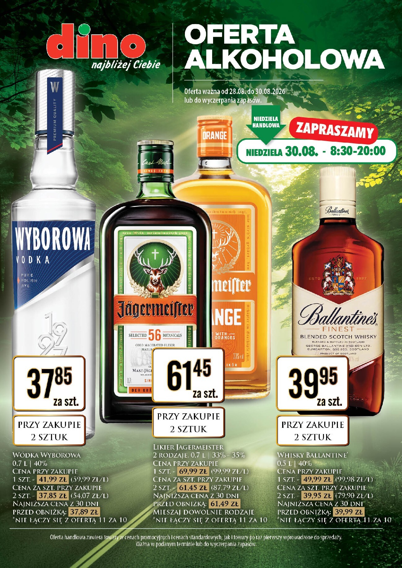 Aktualna gazetka Dino - Oferta alkoholowa ważna od 28.08.2026 do 30.08.2026
