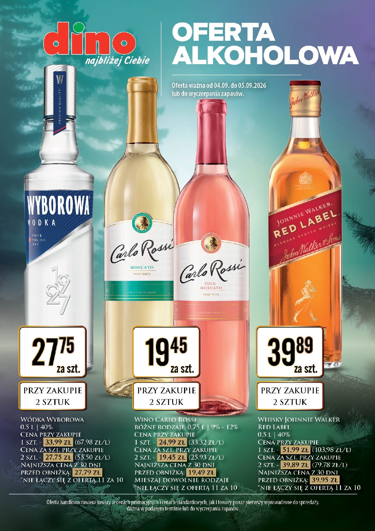 Aktualna gazetka Dino - Oferta alkoholowa ważna od 04.09.2026 do 05.09.2026