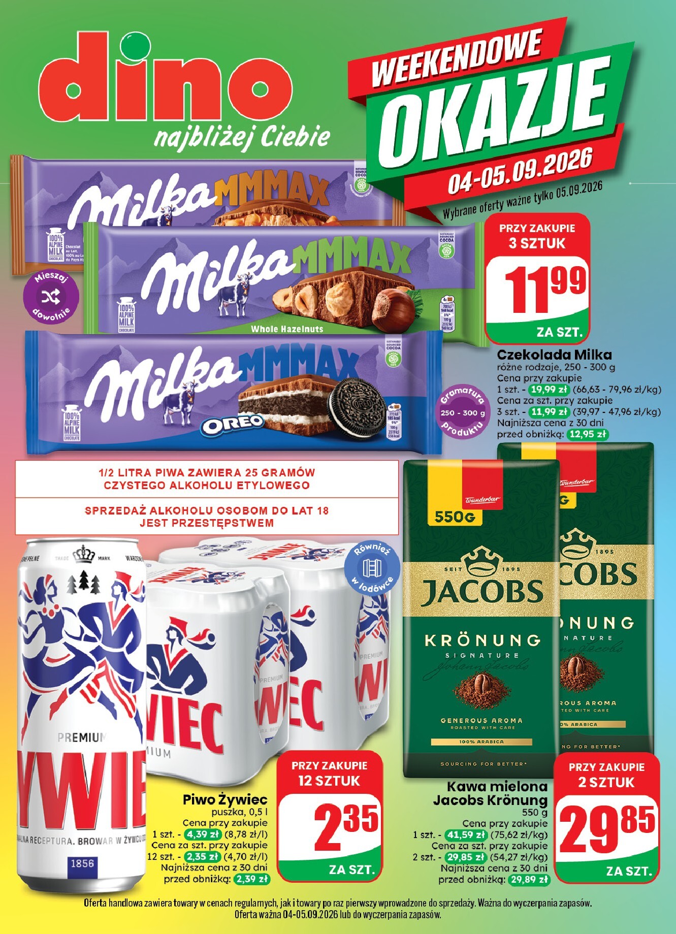Aktualna gazetka Dino - Weekendowe okazje ważna od 04.09.2026 do 05.09.2026